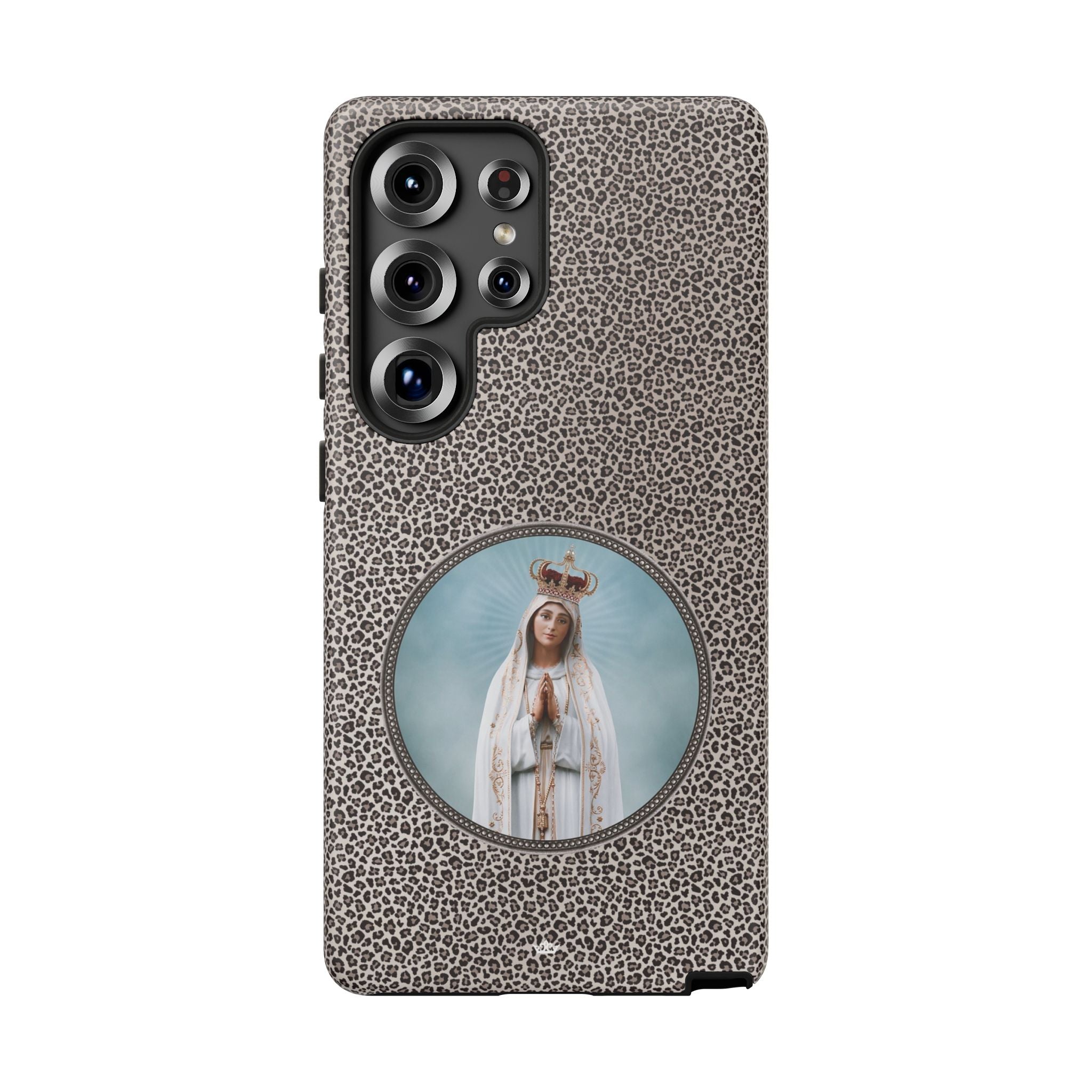 Our Lady of Fatima Hard Phone Case (Leopard) - VENXARA®