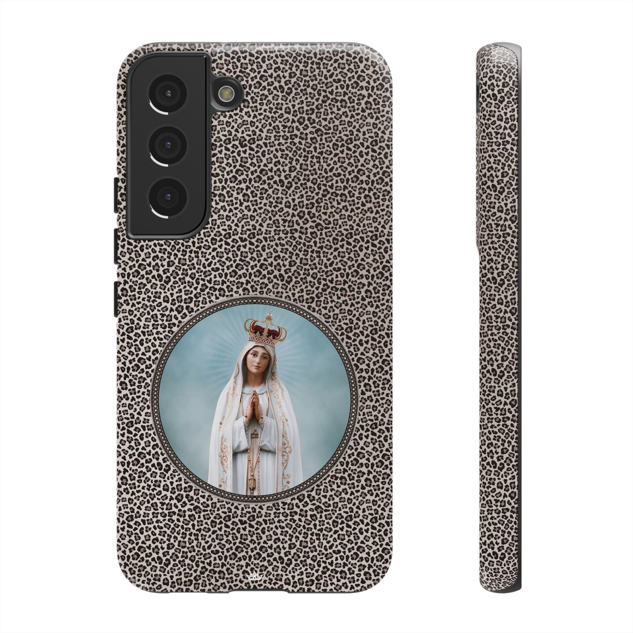 Our Lady of Fatima Hard Phone Case (Leopard) - VENXARA®