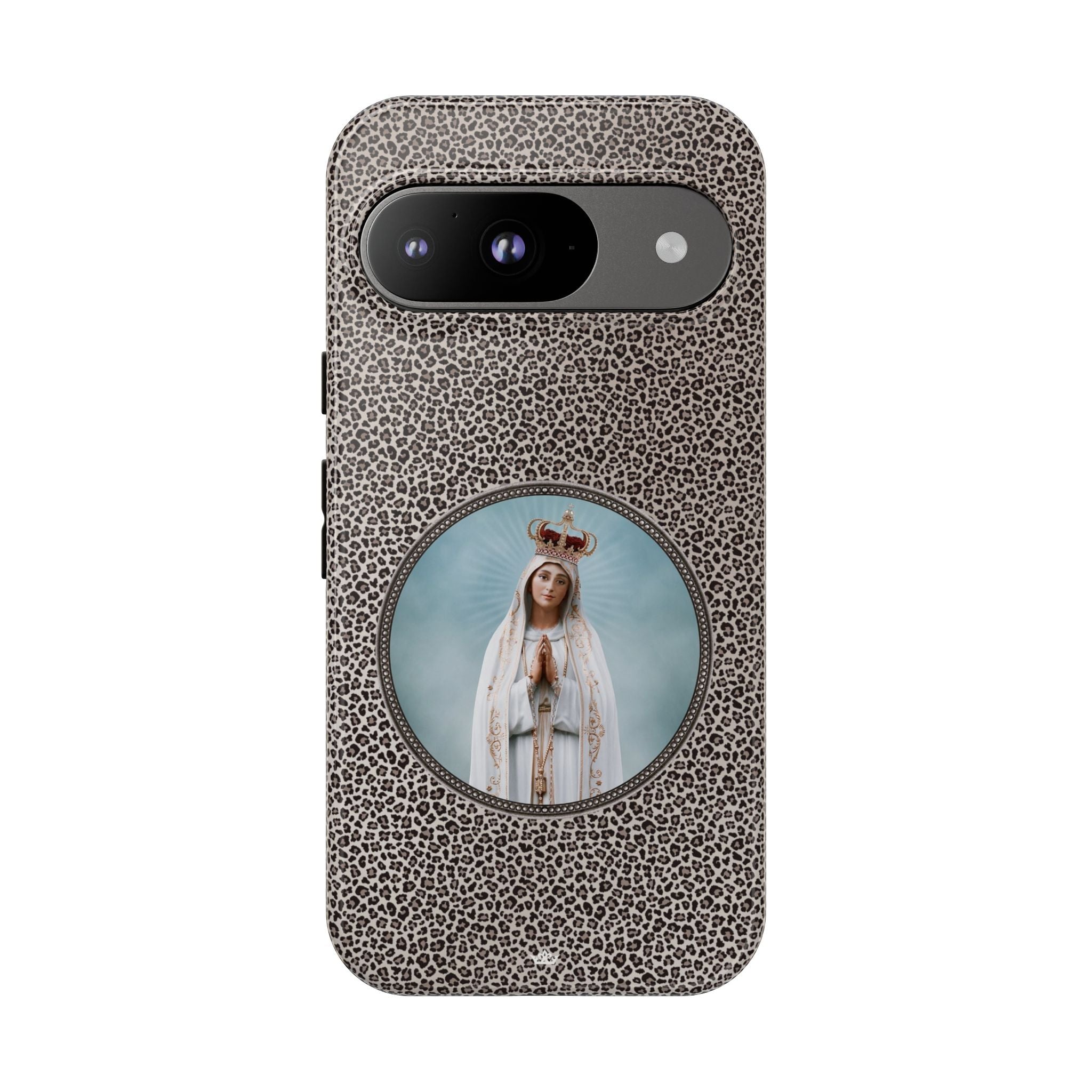 Our Lady of Fatima Hard Phone Case (Leopard) - VENXARA®