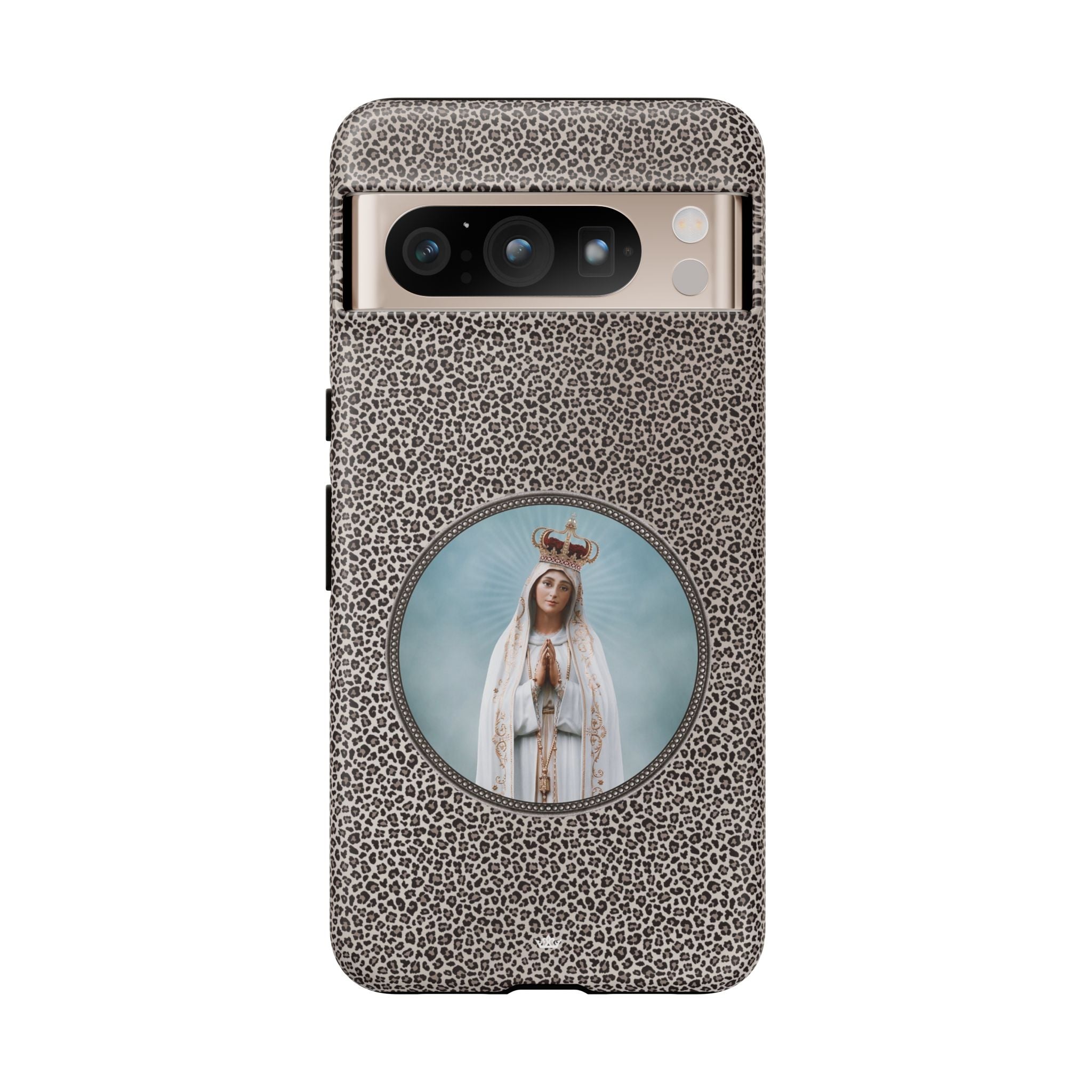 Our Lady of Fatima Hard Phone Case (Leopard) - VENXARA®