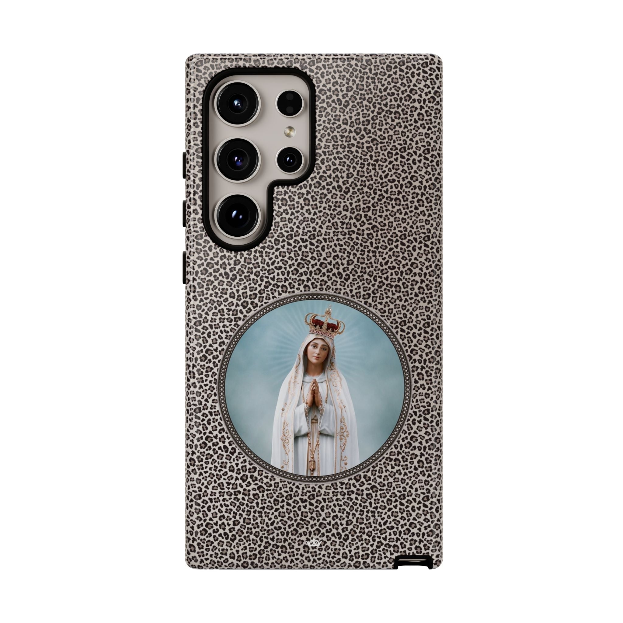 Our Lady of Fatima Hard Phone Case (Leopard) - VENXARA®