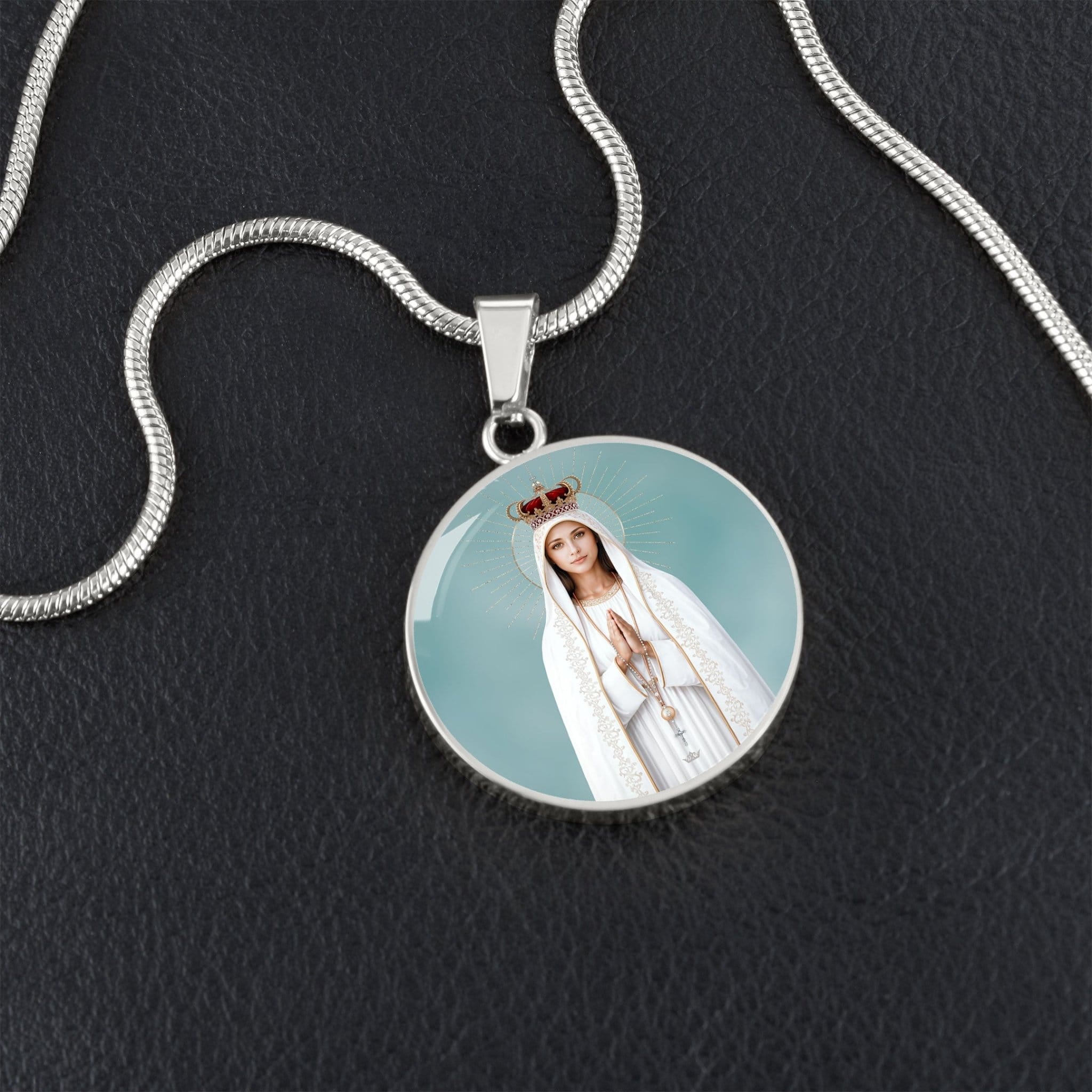 Our Lady of Fatima Pendant Necklace Copyright VENXARA