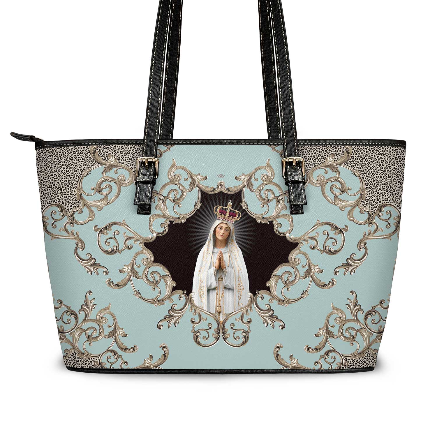 Our Lady of Fatima Tote Bag (Baroque Blue) - VENXARA®