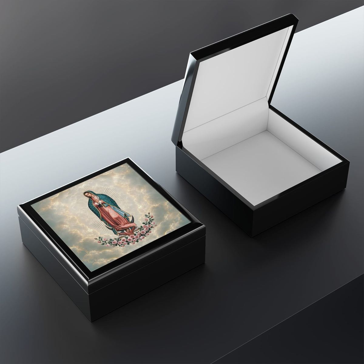 Our Lady of Guadalupe Keepsake Box Copyright VENXARA