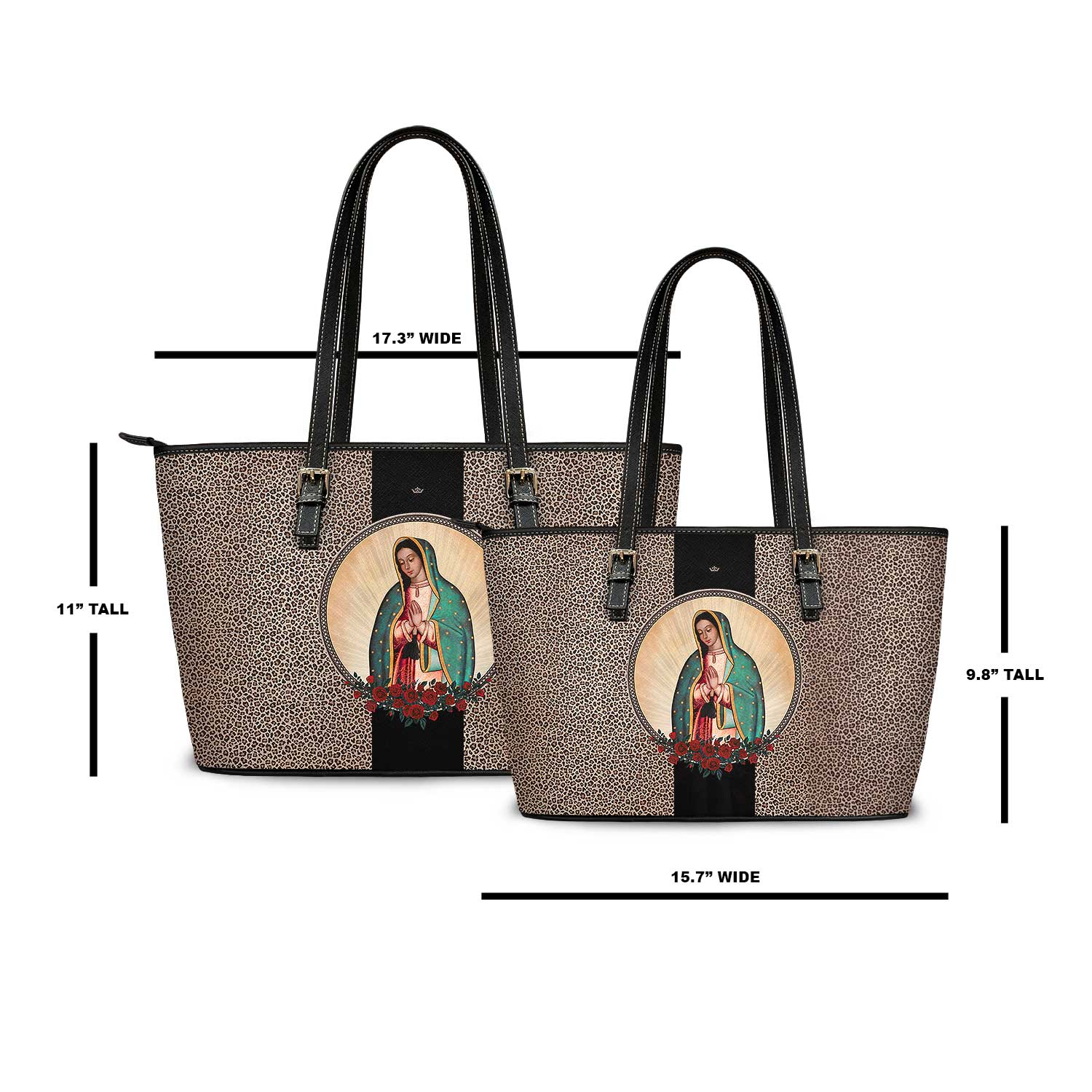 Our Lady of Guadalupe Tote Bag (Leopard) - VENXARA®