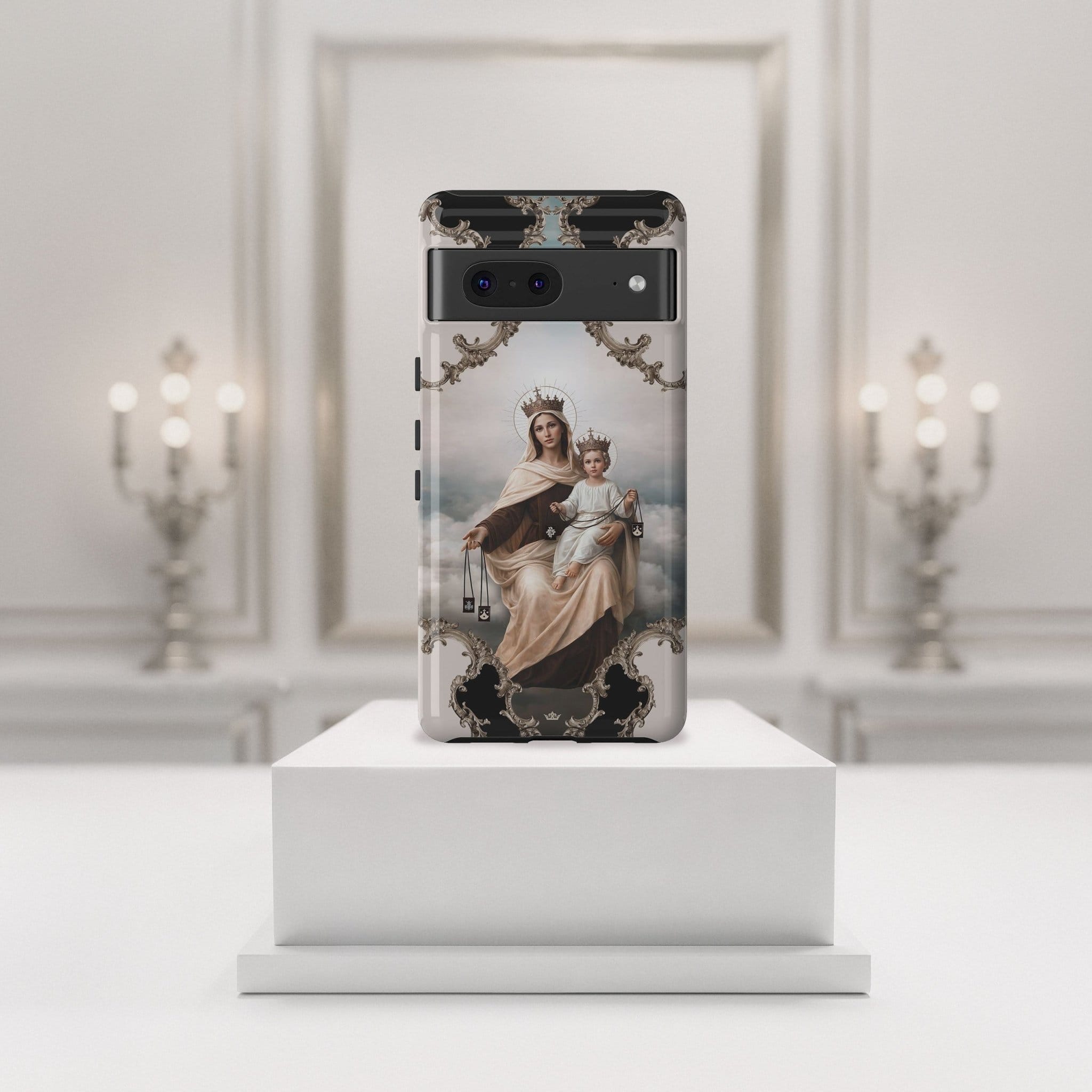 Our Lady of Mt. Carmel Hard Phone Case (Baroque) Copyright VENXARA