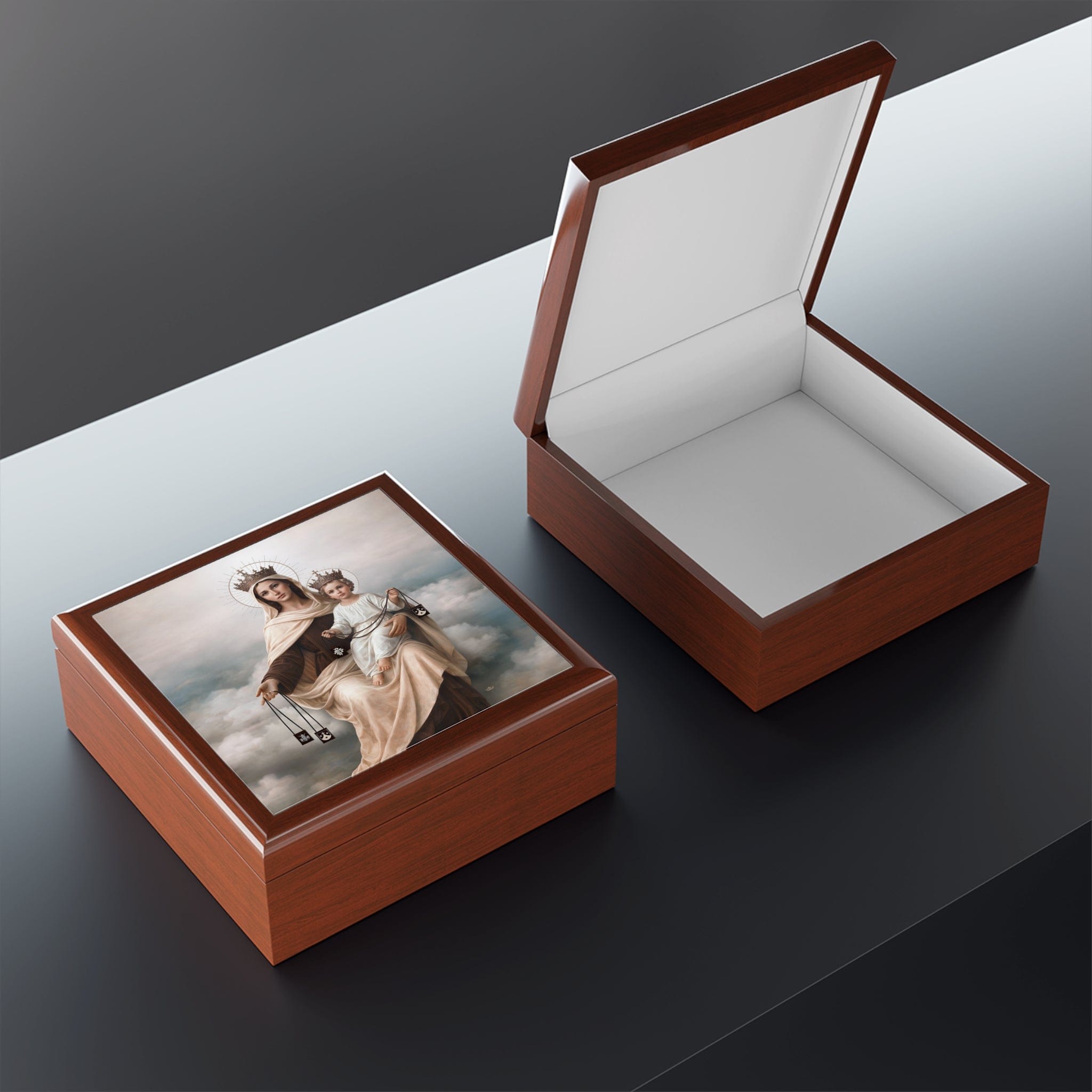 Our Lady of Mt. Carmel Keepsake Box Copyright VENXARA