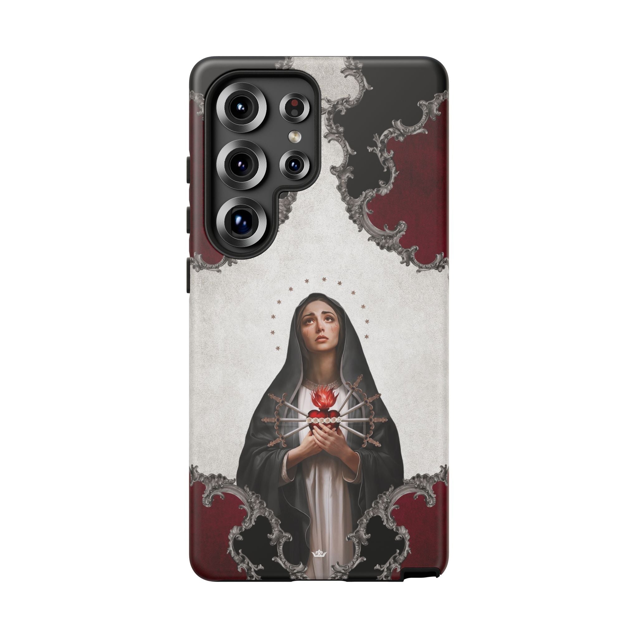 Our Lady of Sorrows Hard Phone Case (Baroque) - Venxara