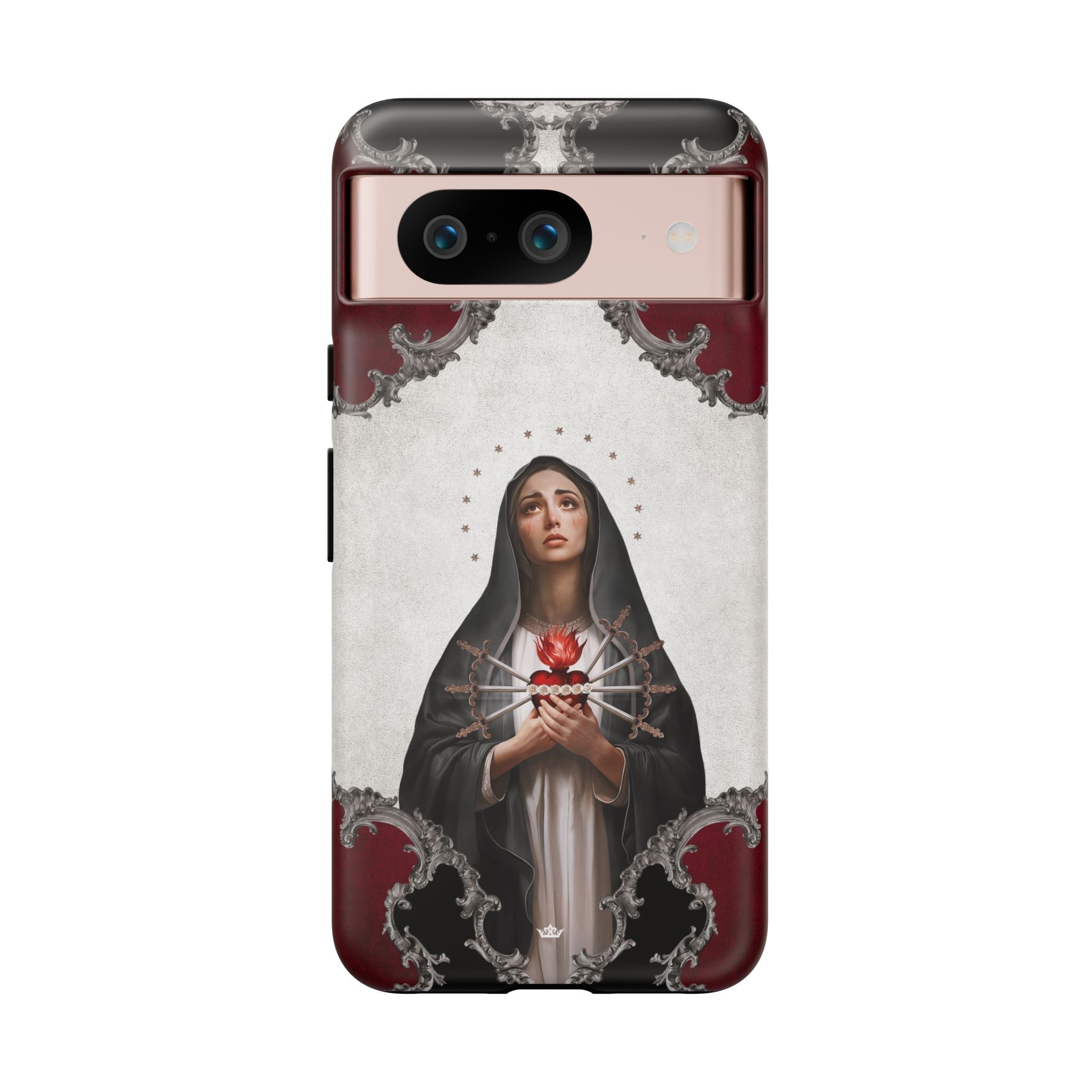 Our Lady of Sorrows Hard Phone Case (Baroque) - Venxara