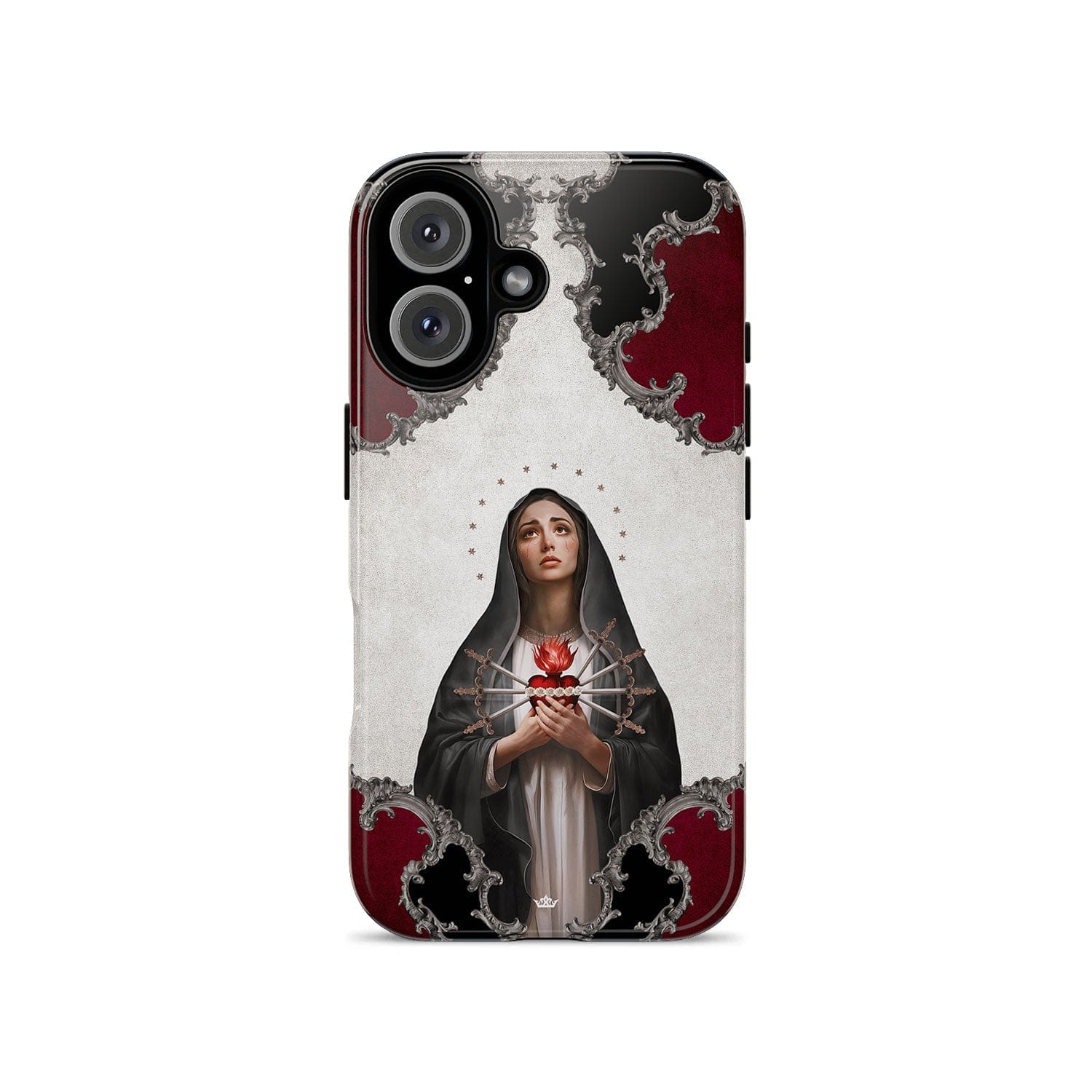 Our Lady of Sorrows Hard Phone Case (Baroque) Copyright VENXARA