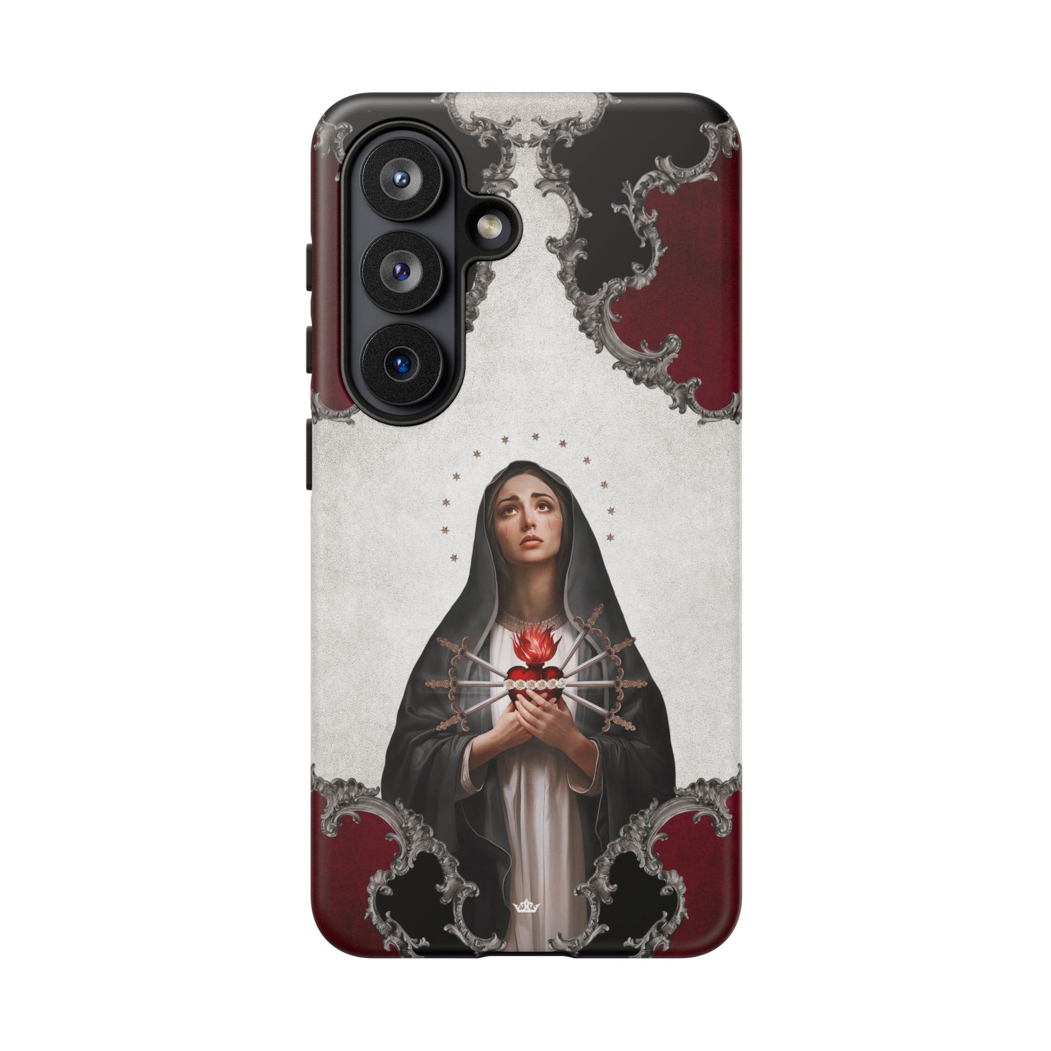 Our Lady of Sorrows Hard Phone Case (Baroque) Copyright VENXARA