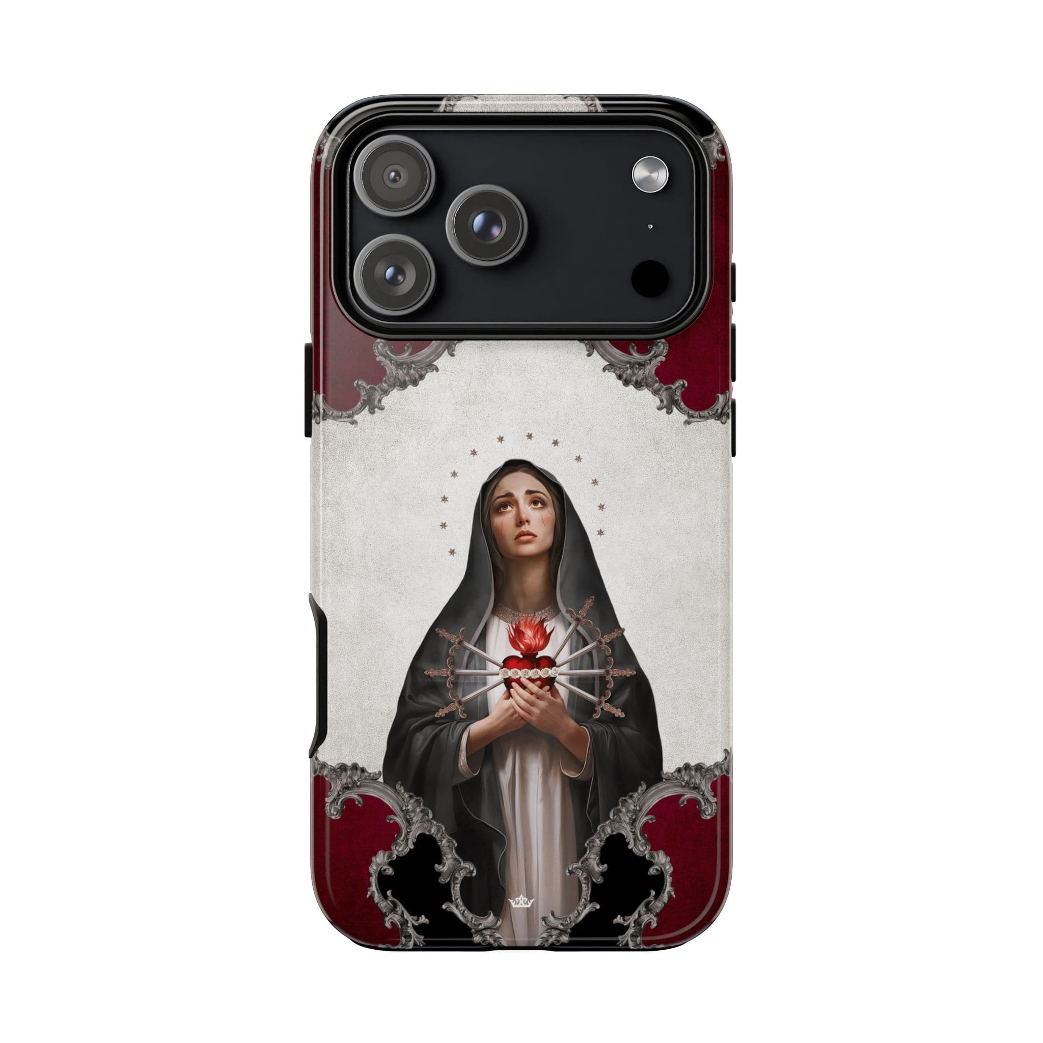 Our Lady of Sorrows Hard Phone Case (Baroque) Copyright VENXARA