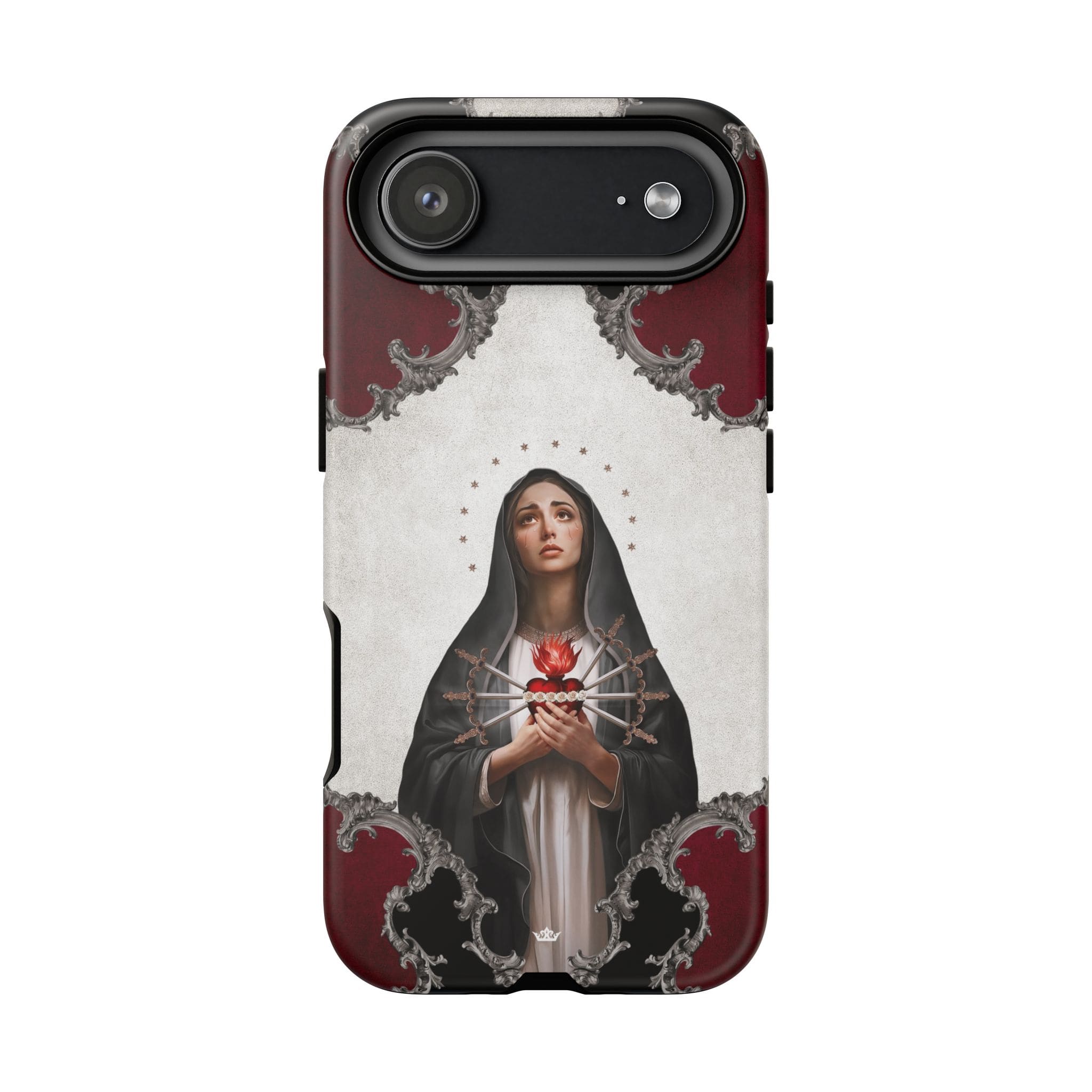 Our Lady of Sorrows Hard Phone Case (Baroque) Copyright VENXARA