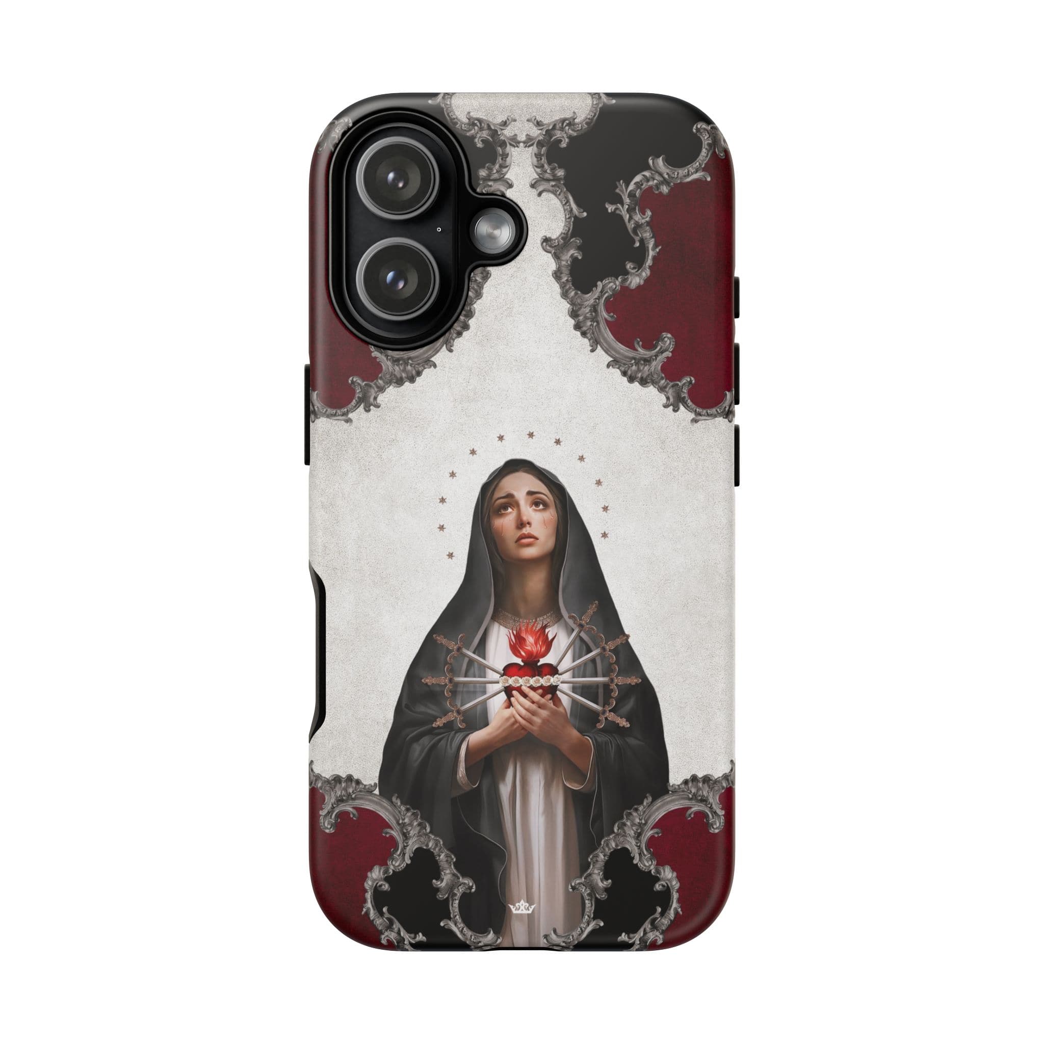 Our Lady of Sorrows Hard Phone Case (Baroque) Copyright VENXARA