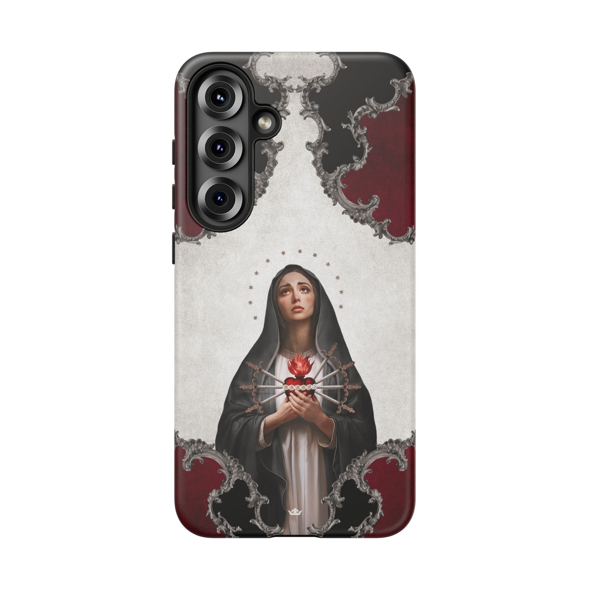 Our Lady of Sorrows Hard Phone Case (Baroque) Copyright VENXARA