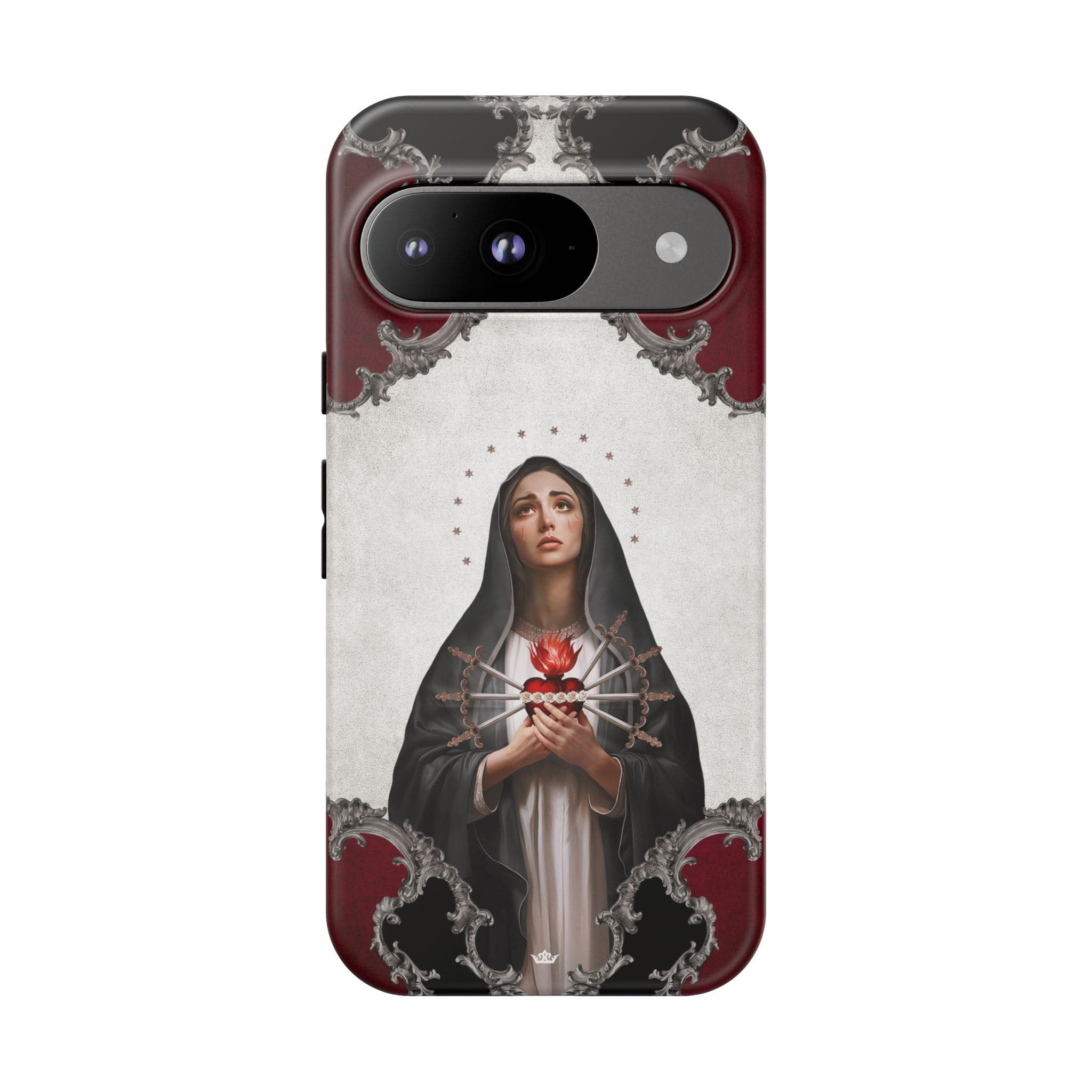 Our Lady of Sorrows Hard Phone Case (Baroque) Copyright VENXARA