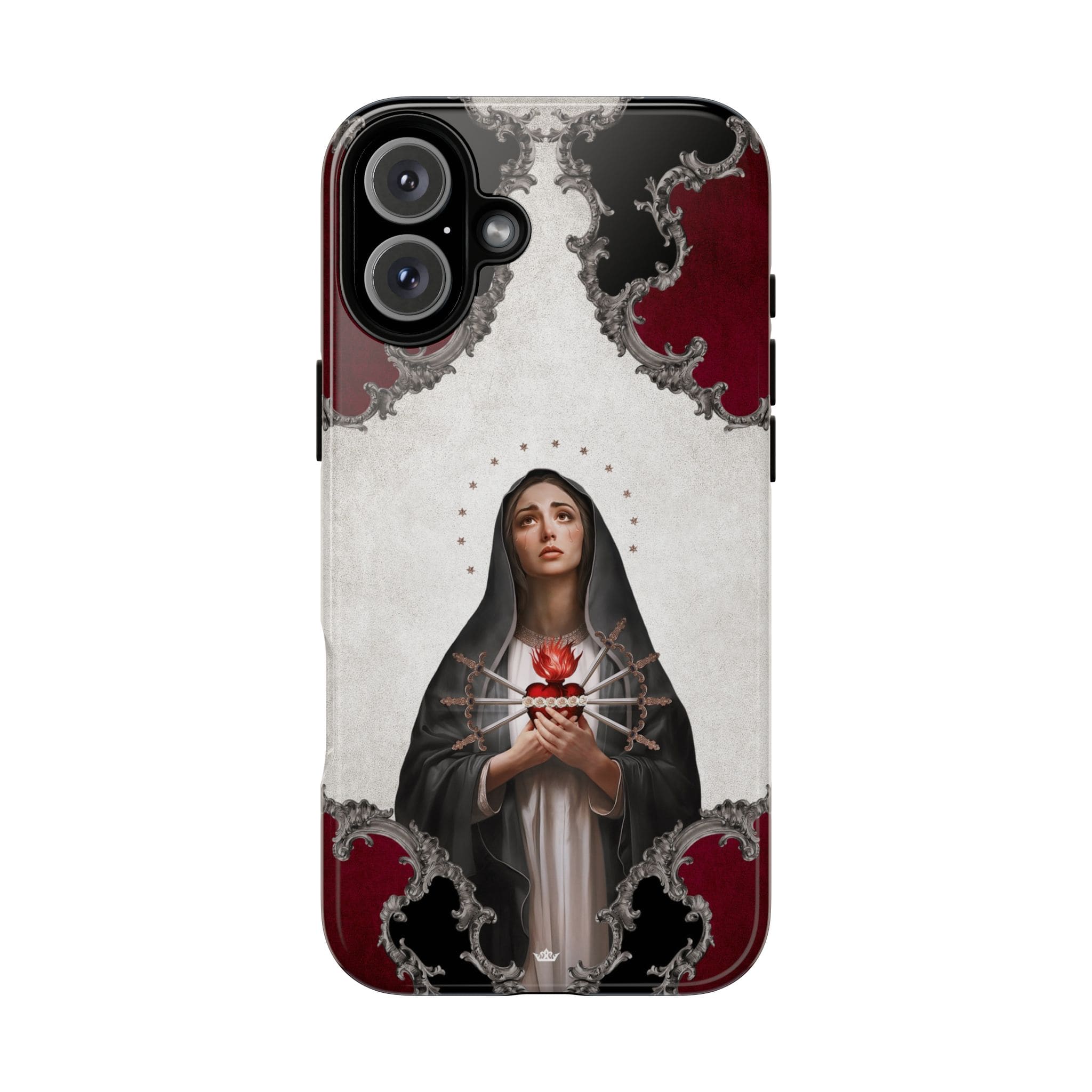 Our Lady of Sorrows Hard Phone Case (Baroque) Copyright VENXARA