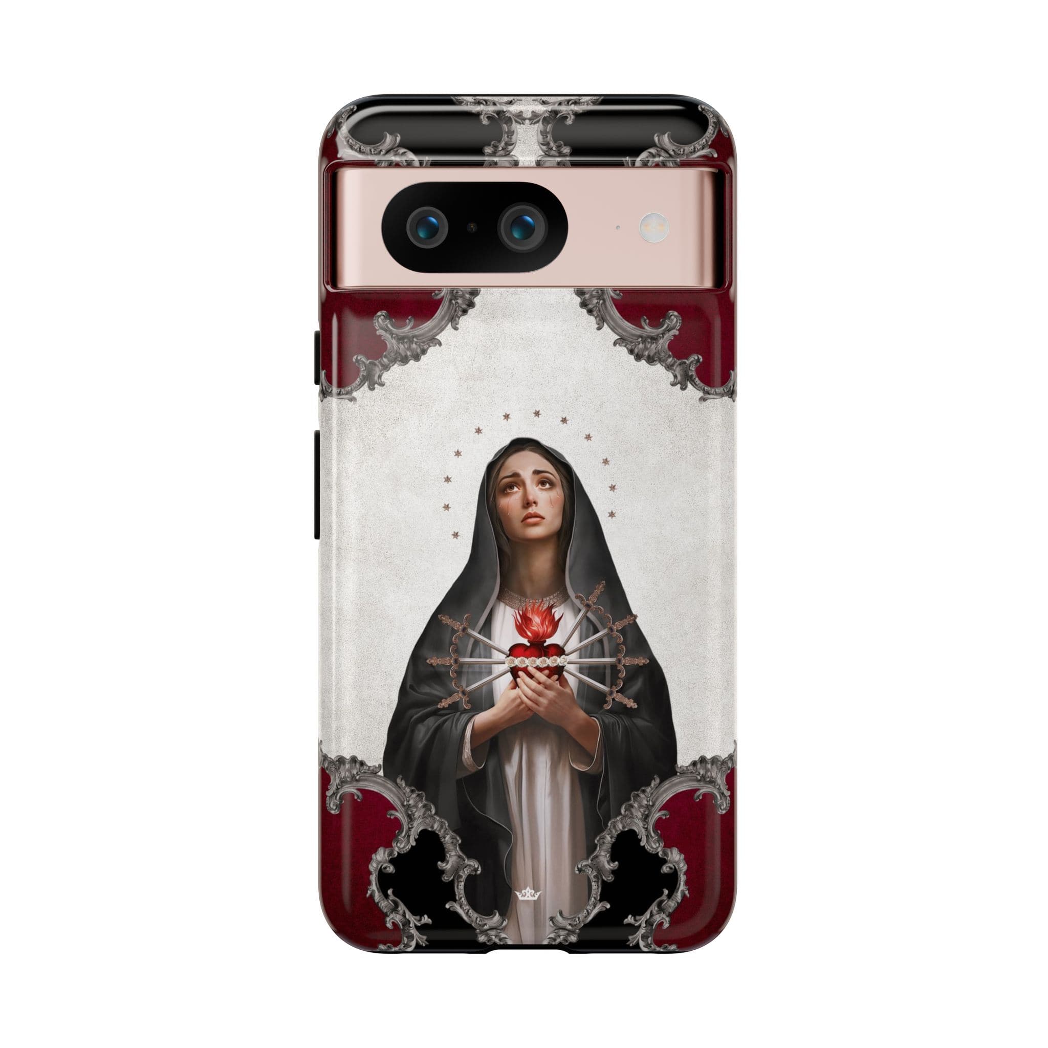 Our Lady of Sorrows Hard Phone Case (Baroque) Copyright VENXARA