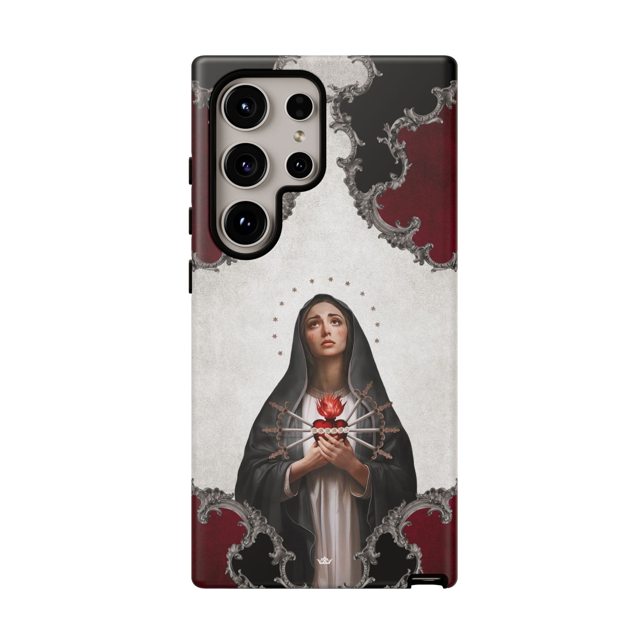 Our Lady of Sorrows Hard Phone Case (Baroque) Copyright VENXARA