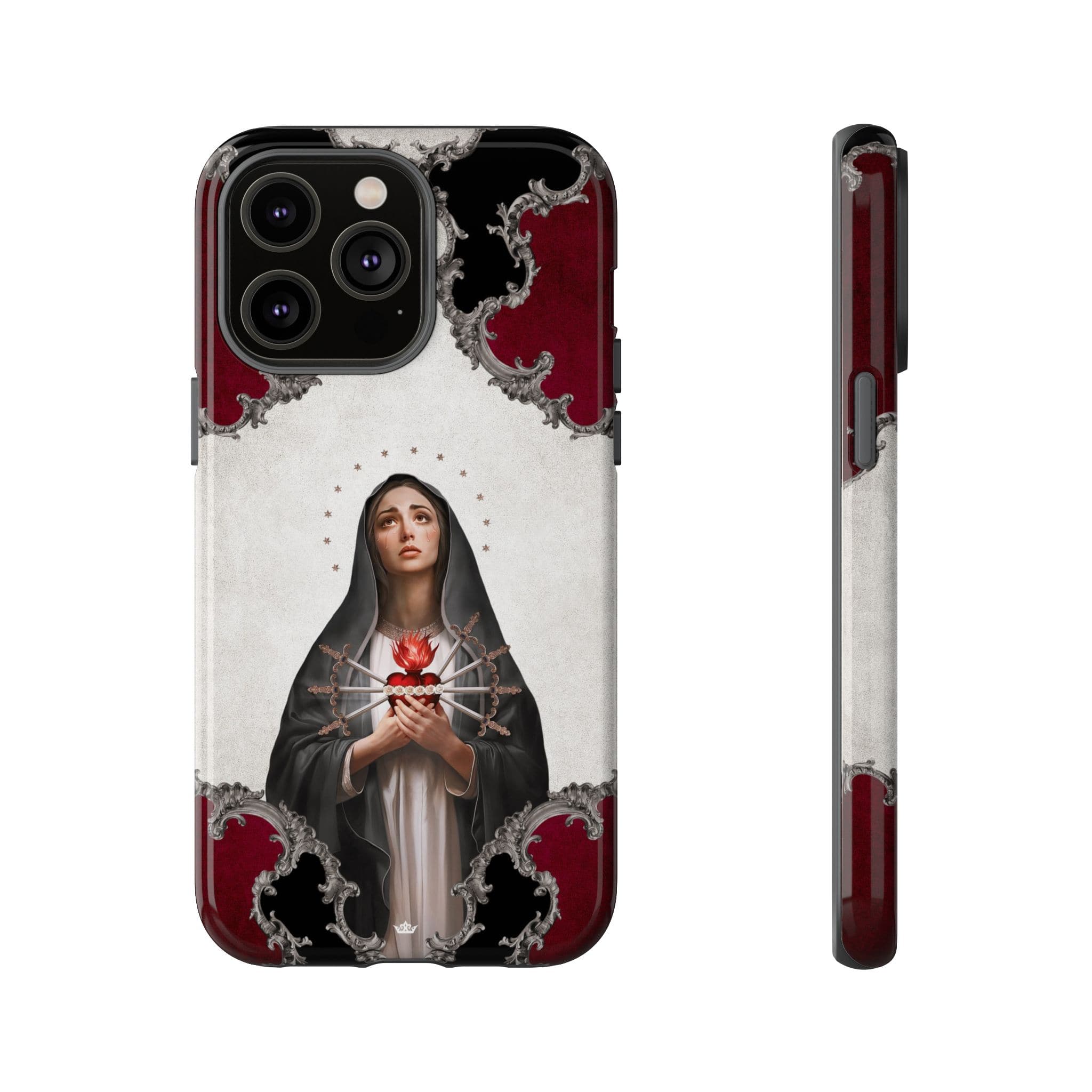 Our Lady of Sorrows Hard Phone Case (Baroque) Copyright VENXARA