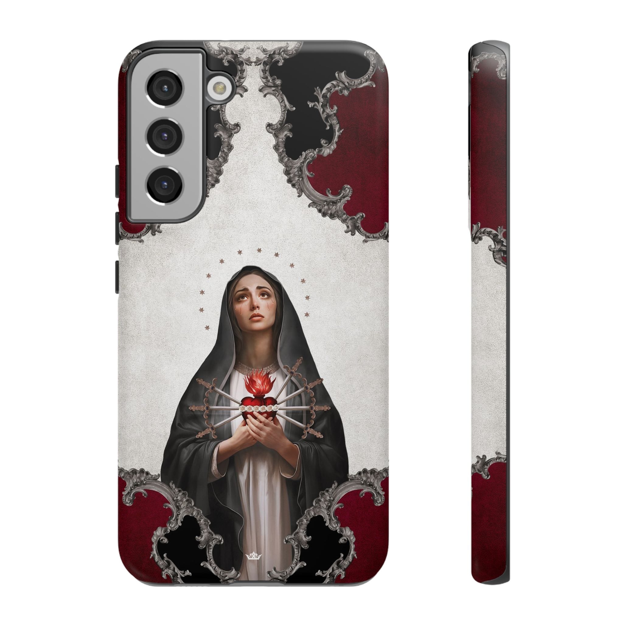 Our Lady of Sorrows Hard Phone Case (Baroque) Copyright VENXARA