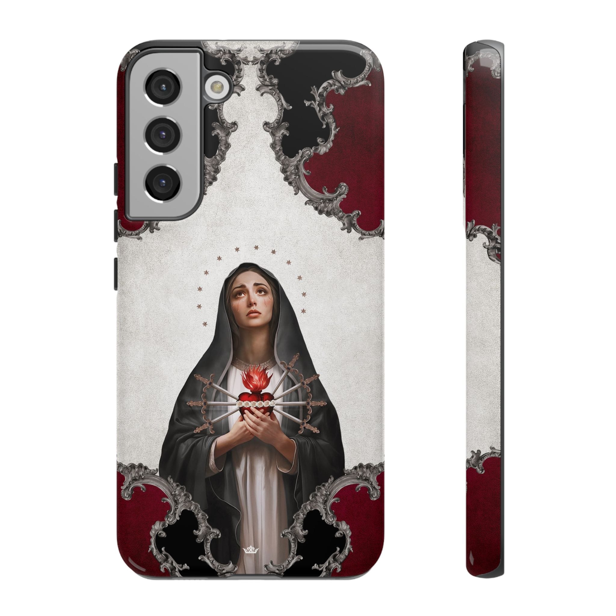 Our Lady of Sorrows Hard Phone Case (Baroque) Copyright VENXARA
