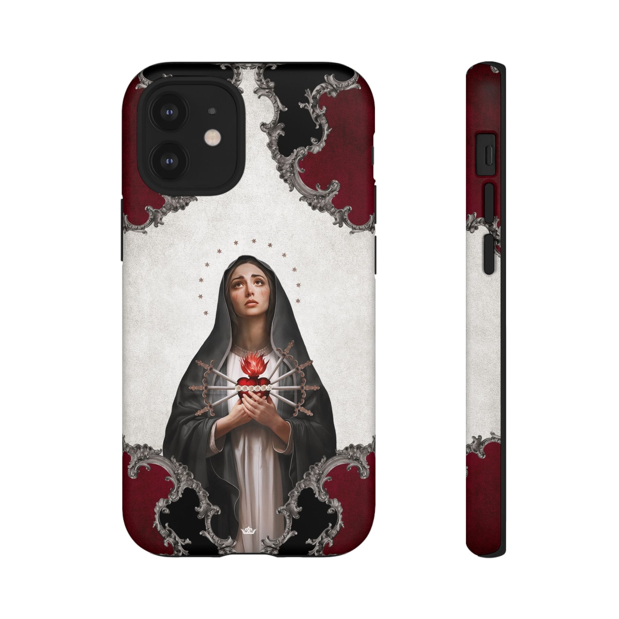 Our Lady of Sorrows Hard Phone Case (Baroque) Copyright VENXARA