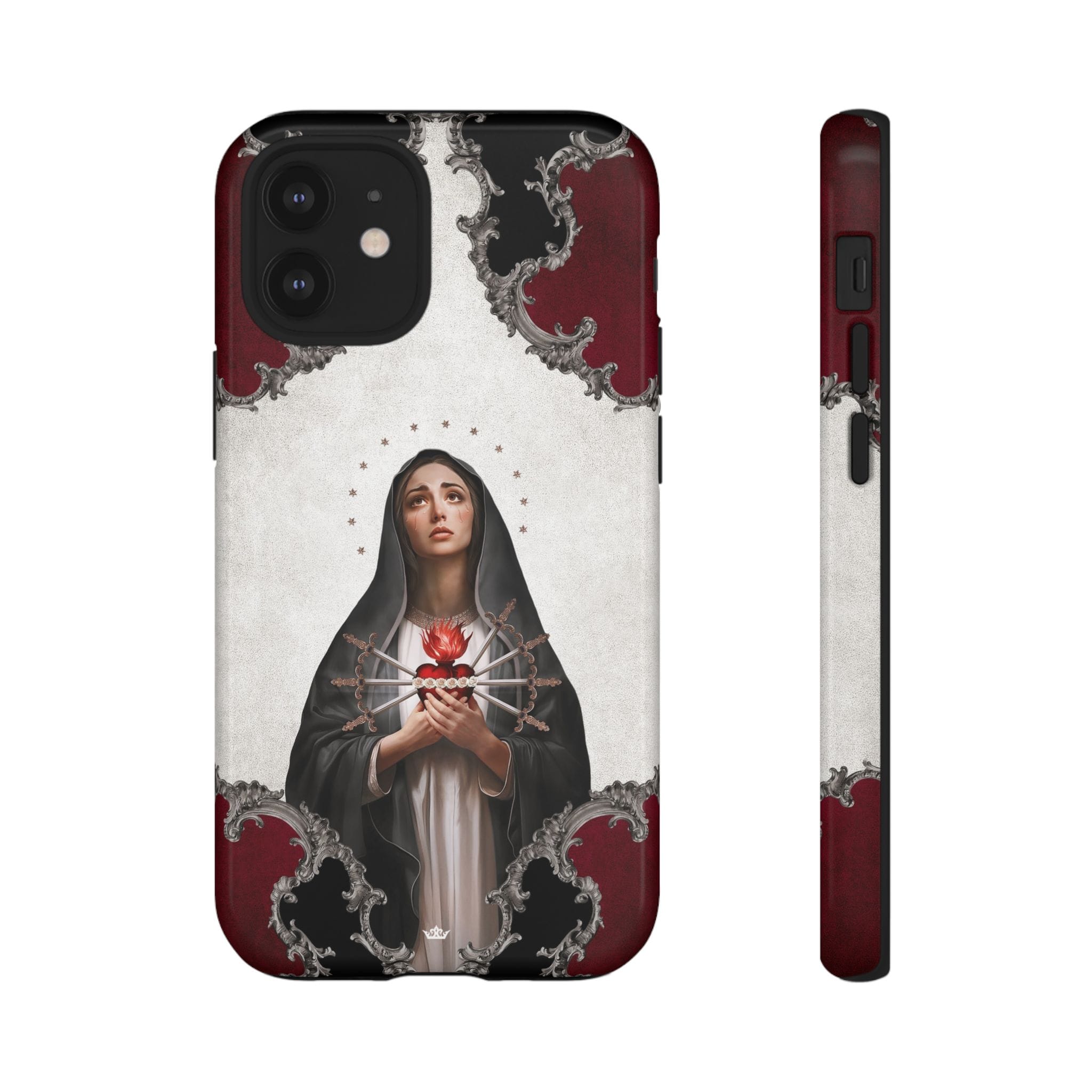 Our Lady of Sorrows Hard Phone Case (Baroque) Copyright VENXARA