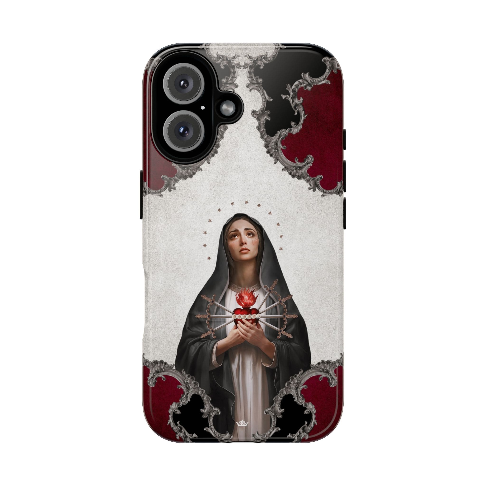Our Lady of Sorrows Hard Phone Case (Baroque) Copyright VENXARA