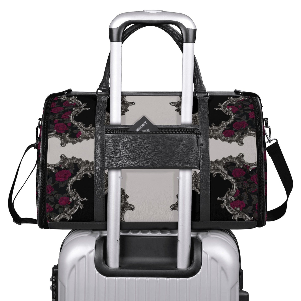 Our Lady of Sorrows Travel Bag (Baroque Roses) Copyright VENXARA