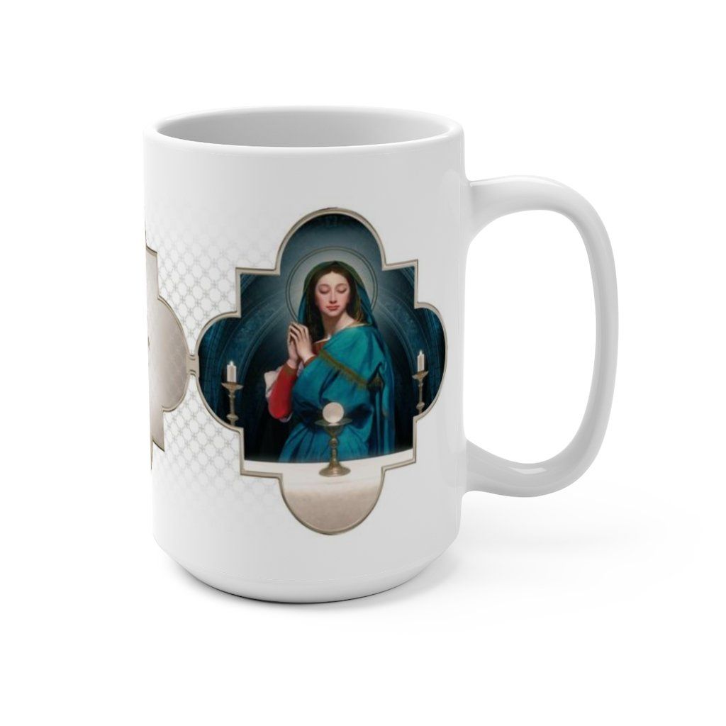 Our Lady of the Eucharist Ceramic Mug - Venxara