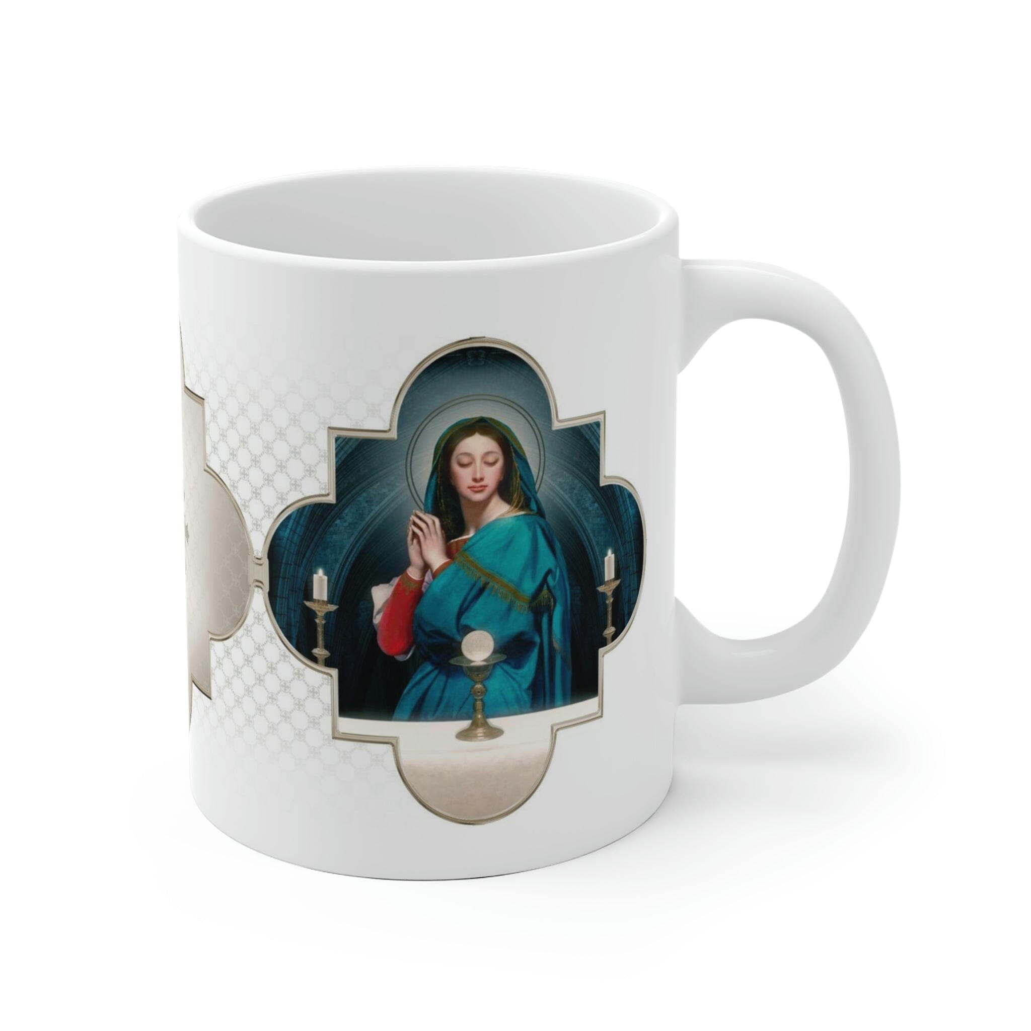 Our Lady of the Eucharist Ceramic Mug - Venxara