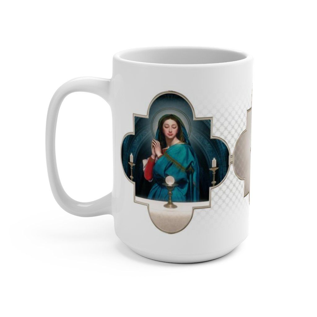 Our Lady of the Eucharist Ceramic Mug - Venxara