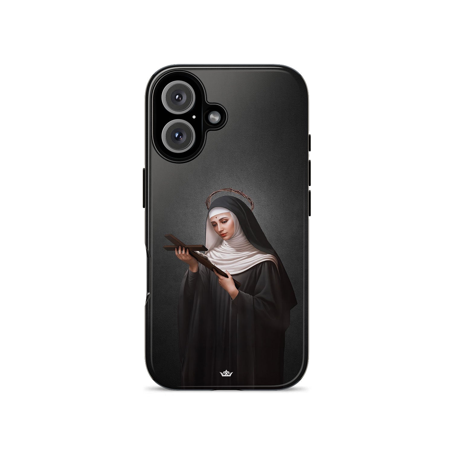 St. Rita of Cascia Hard Phone Case (Dark)