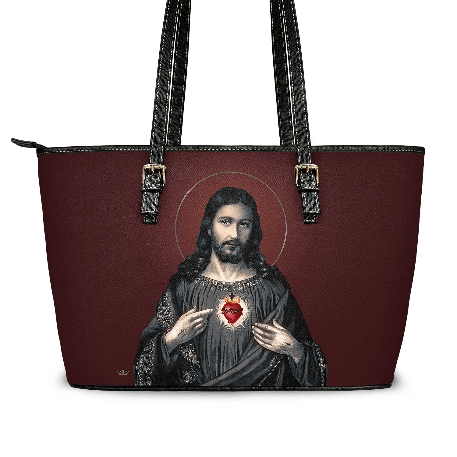 Sacred Heart of Jesus Tote Bag (Garnet) - VENXARA®