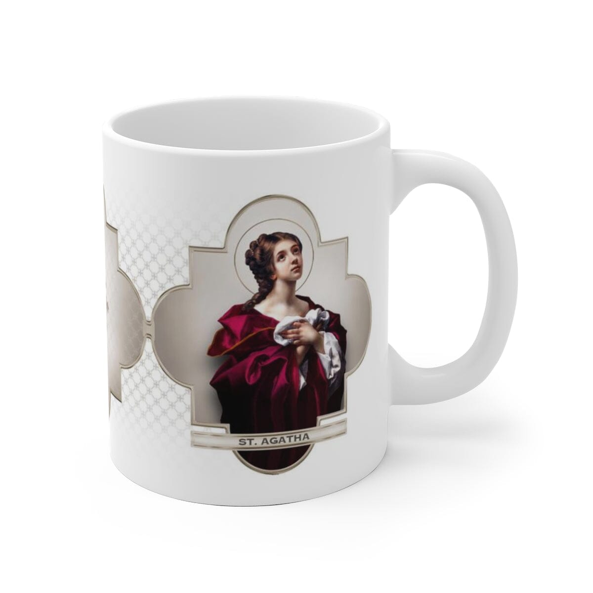 St. Agatha Ceramic Mug - VENXARA®