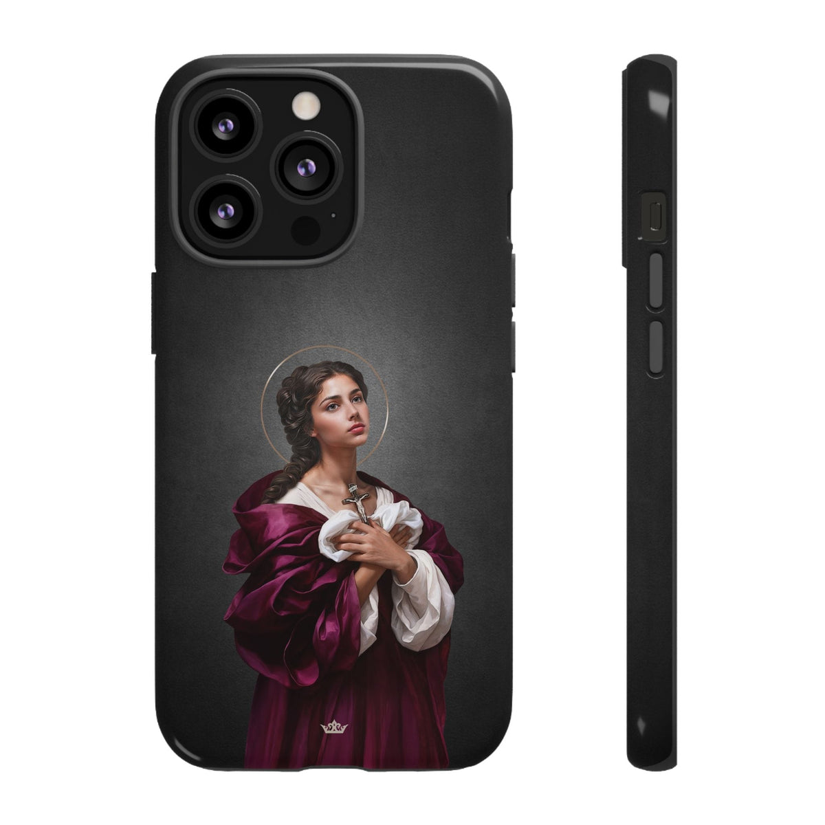 St. Agatha Hard Phone Case (Dark) Copyright VENXARA