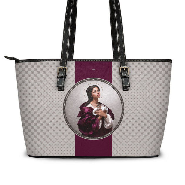 St. Agatha Medallion Tote Bag (Sand)