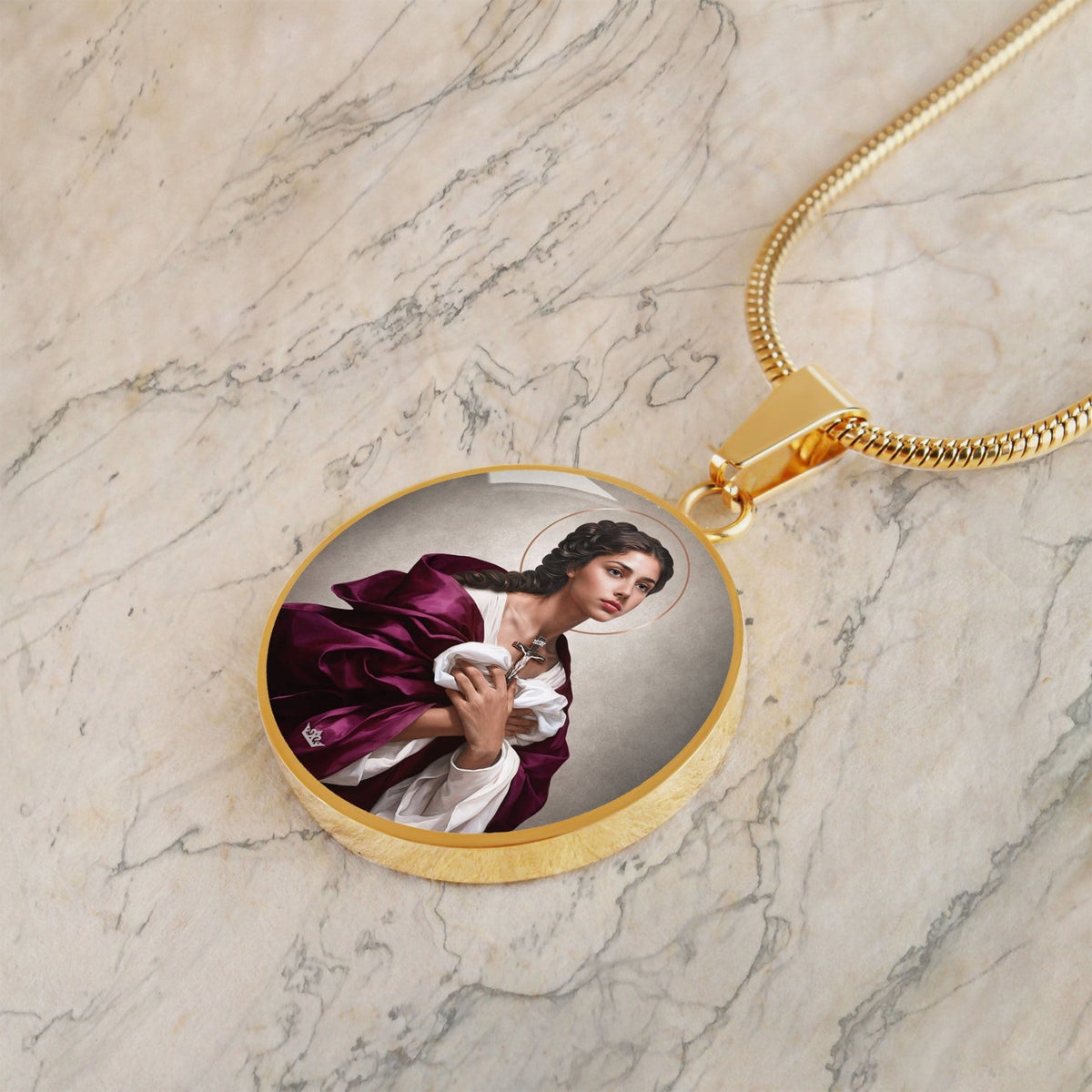 St. Agatha Pendant Necklace Copyright VENXARA
