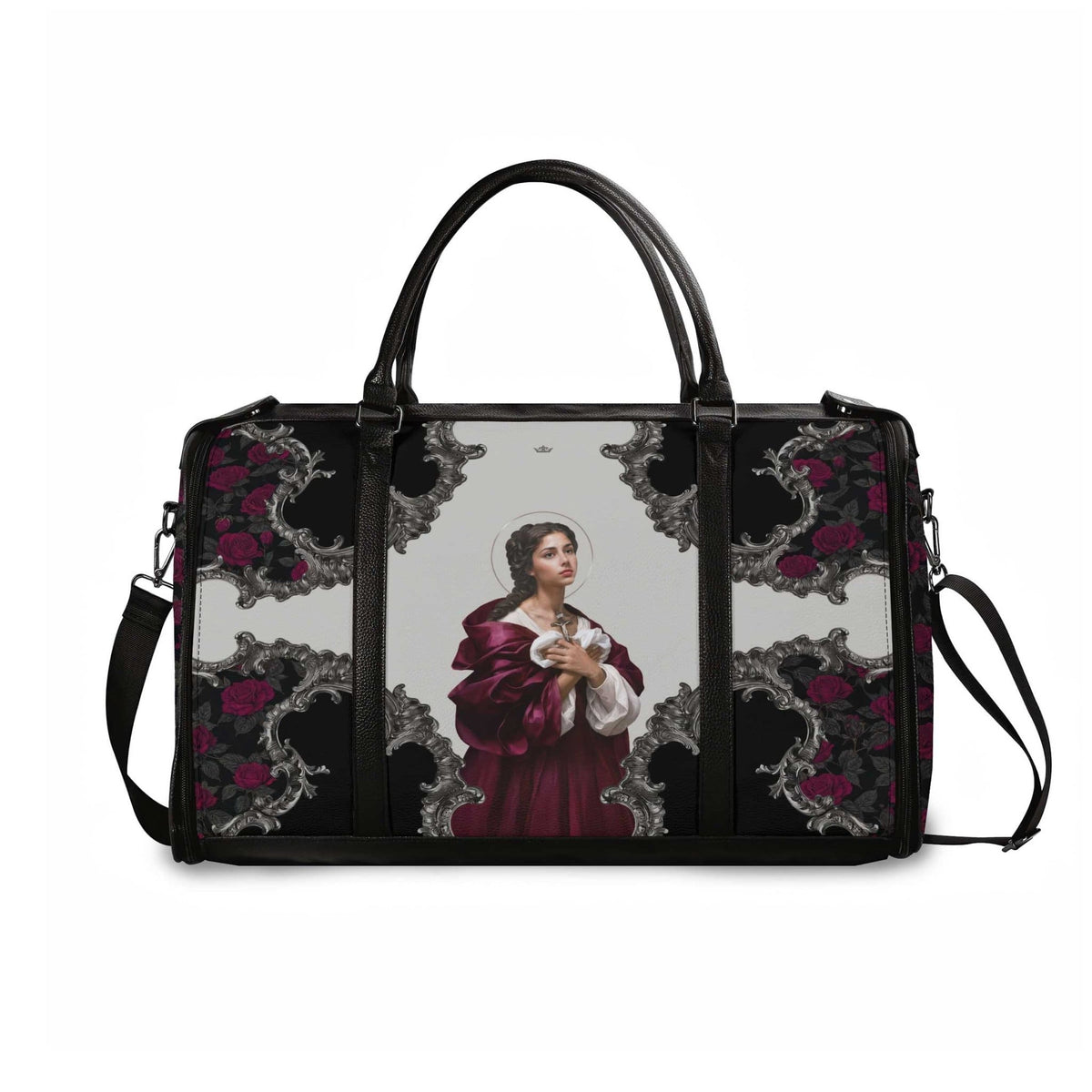 St. Agatha Travel Bag (Baroque Roses) Copyright VENXARA