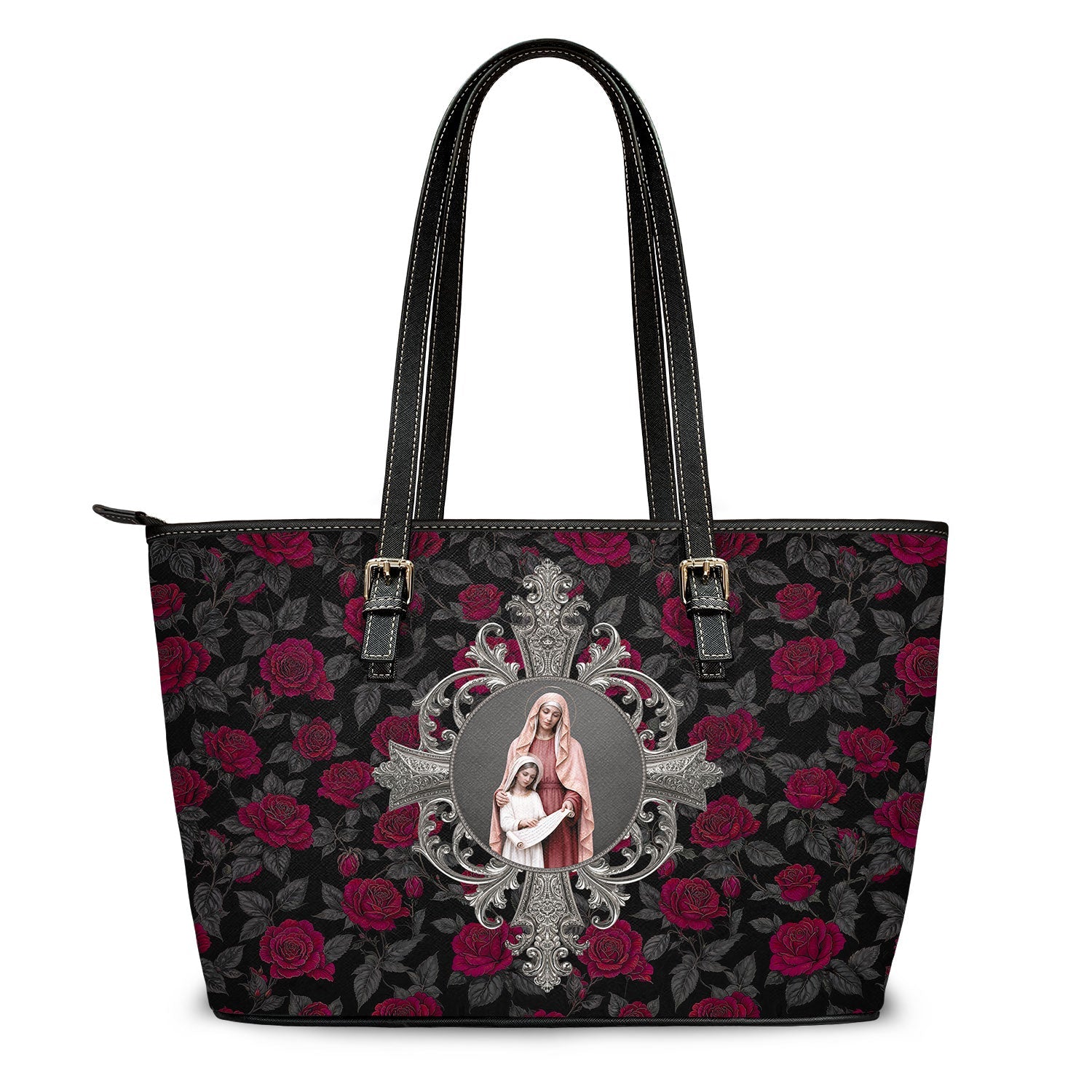 St. Anne Tote Bag (Roses) - Venxara