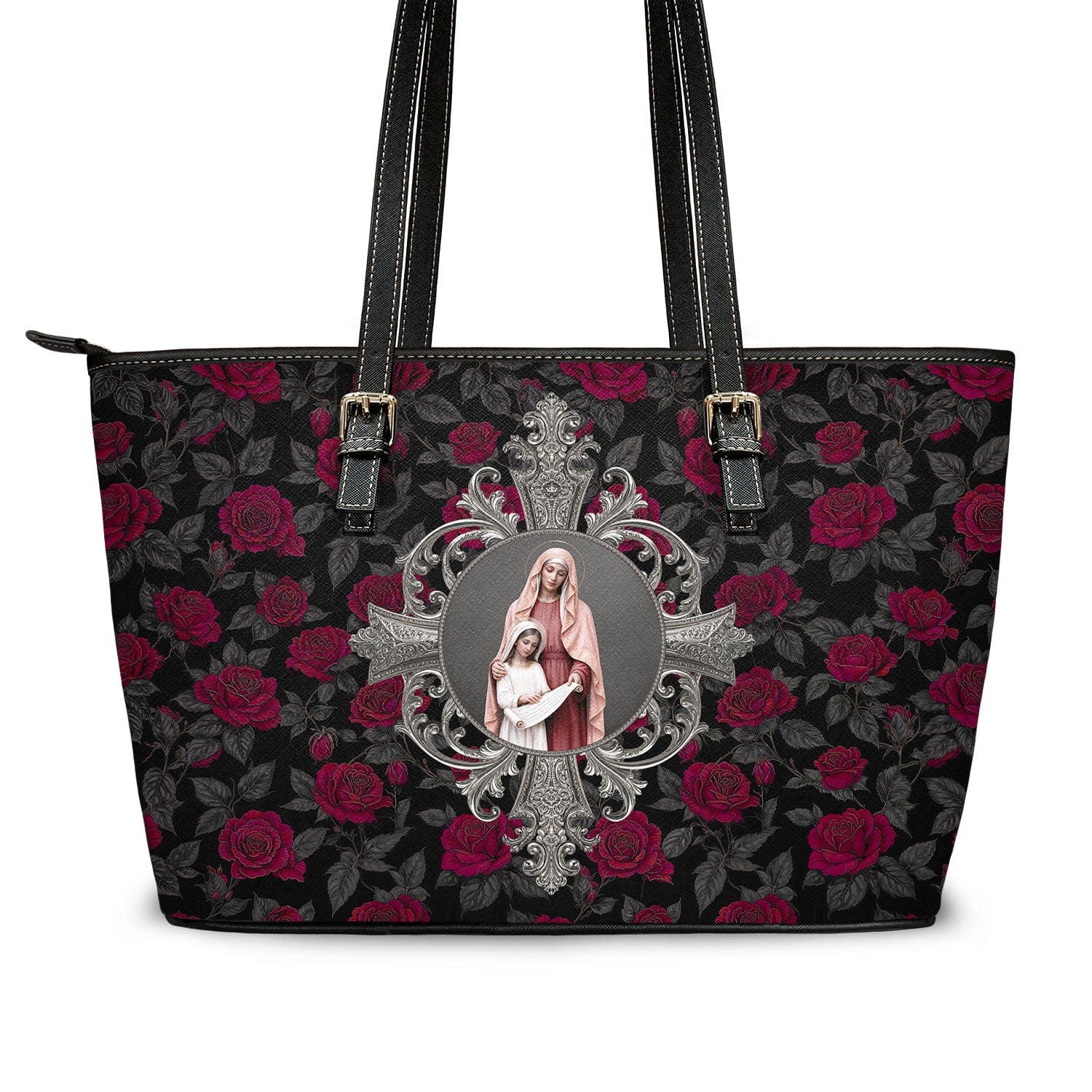 St. Anne Tote Bag (Roses) Copyright VENXARA