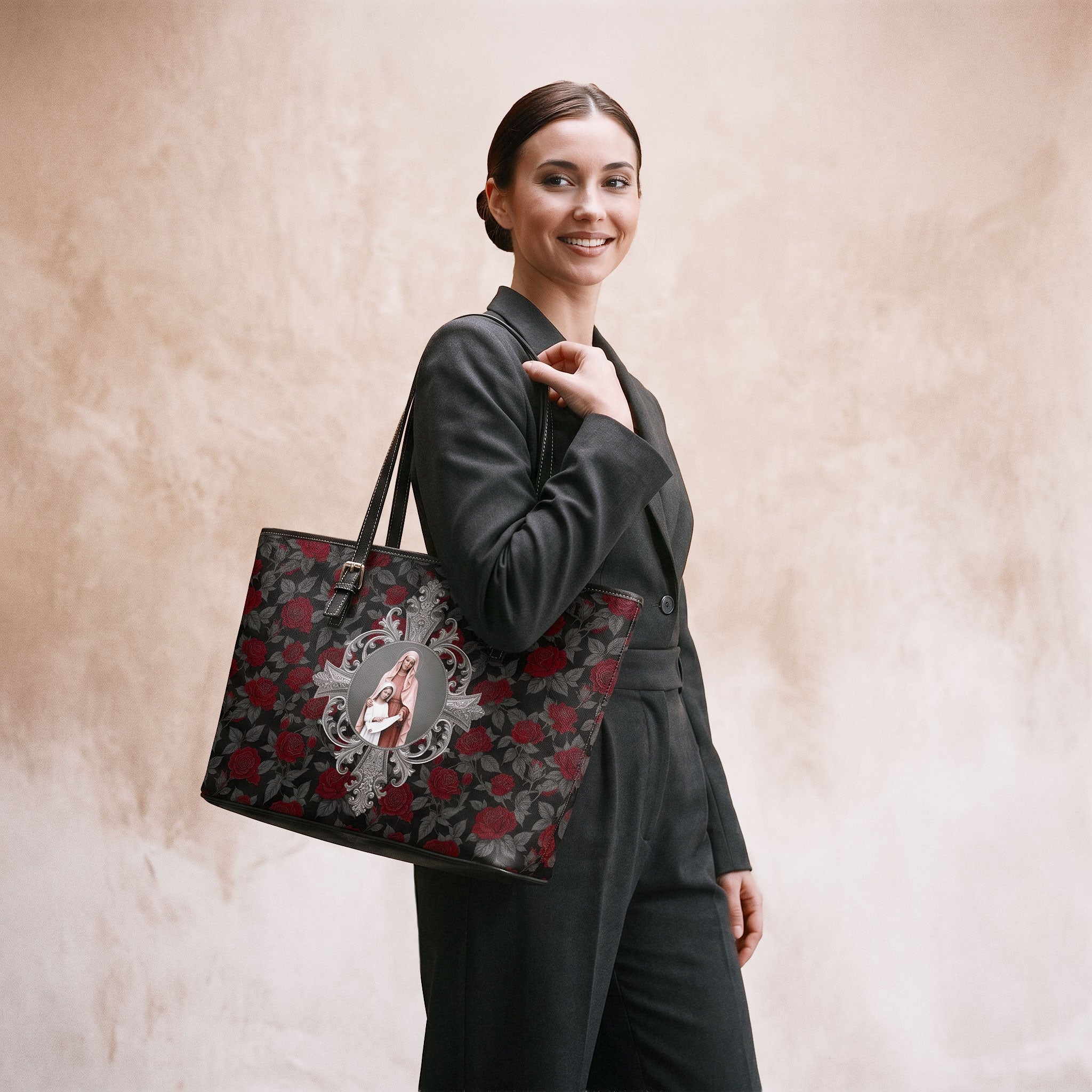St. Anne Tote Bag (Roses) - Venxara