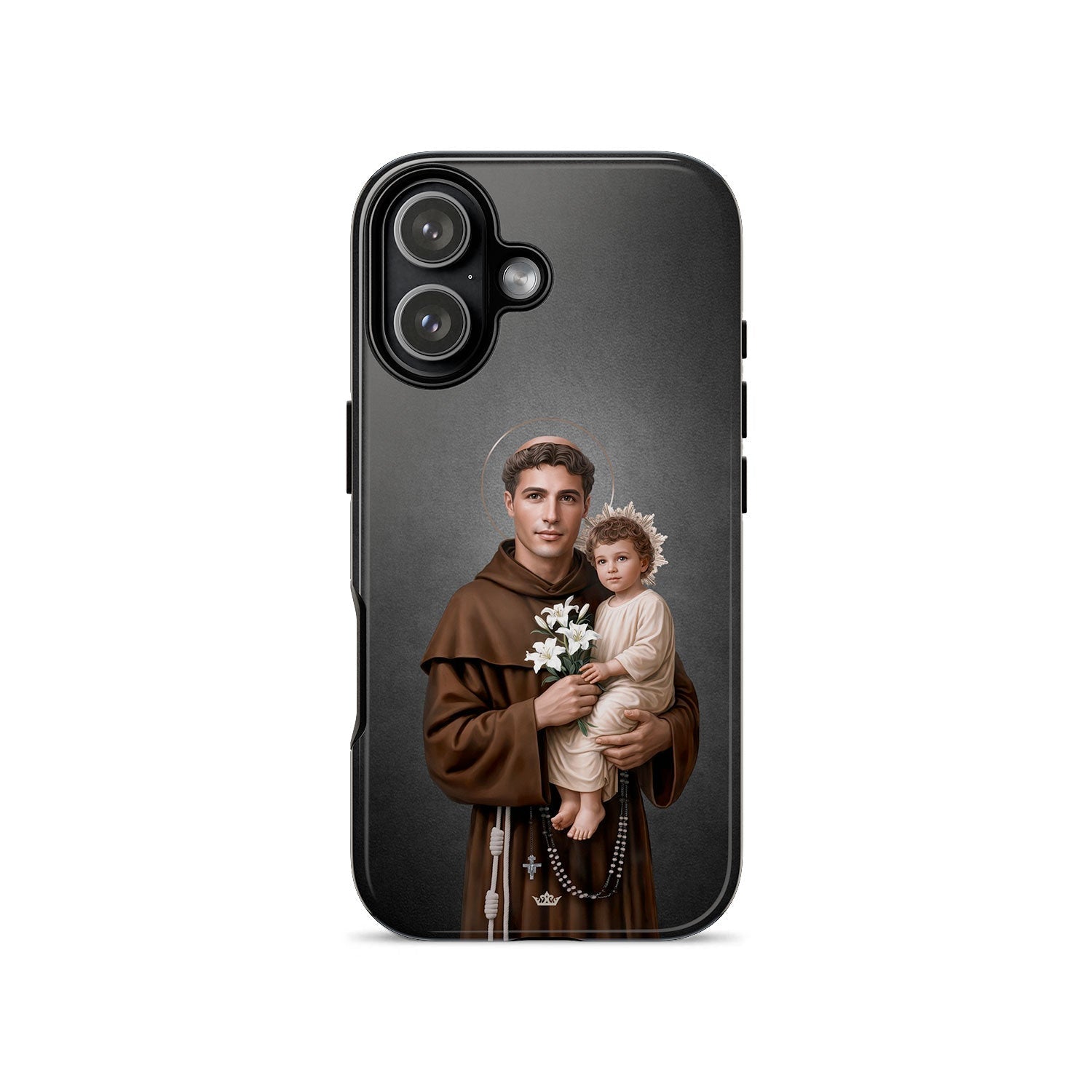 St. Anthony of Padua Hard Phone Case (Dark)