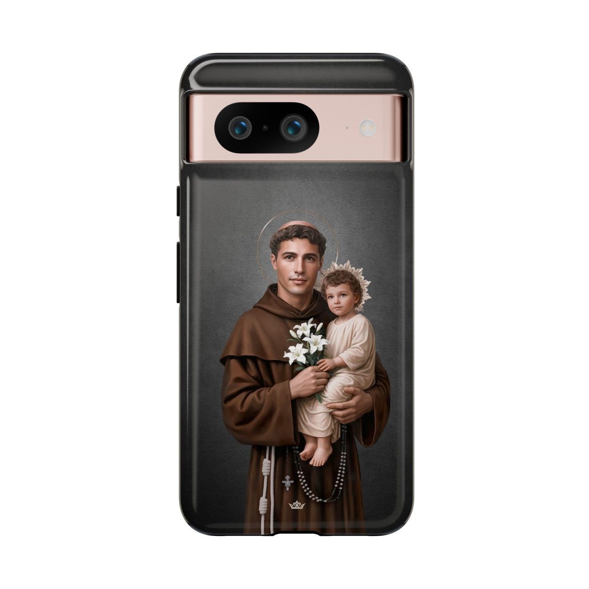 St. Anthony of Padua Hard Phone Case (Dark) Copyright VENXARA