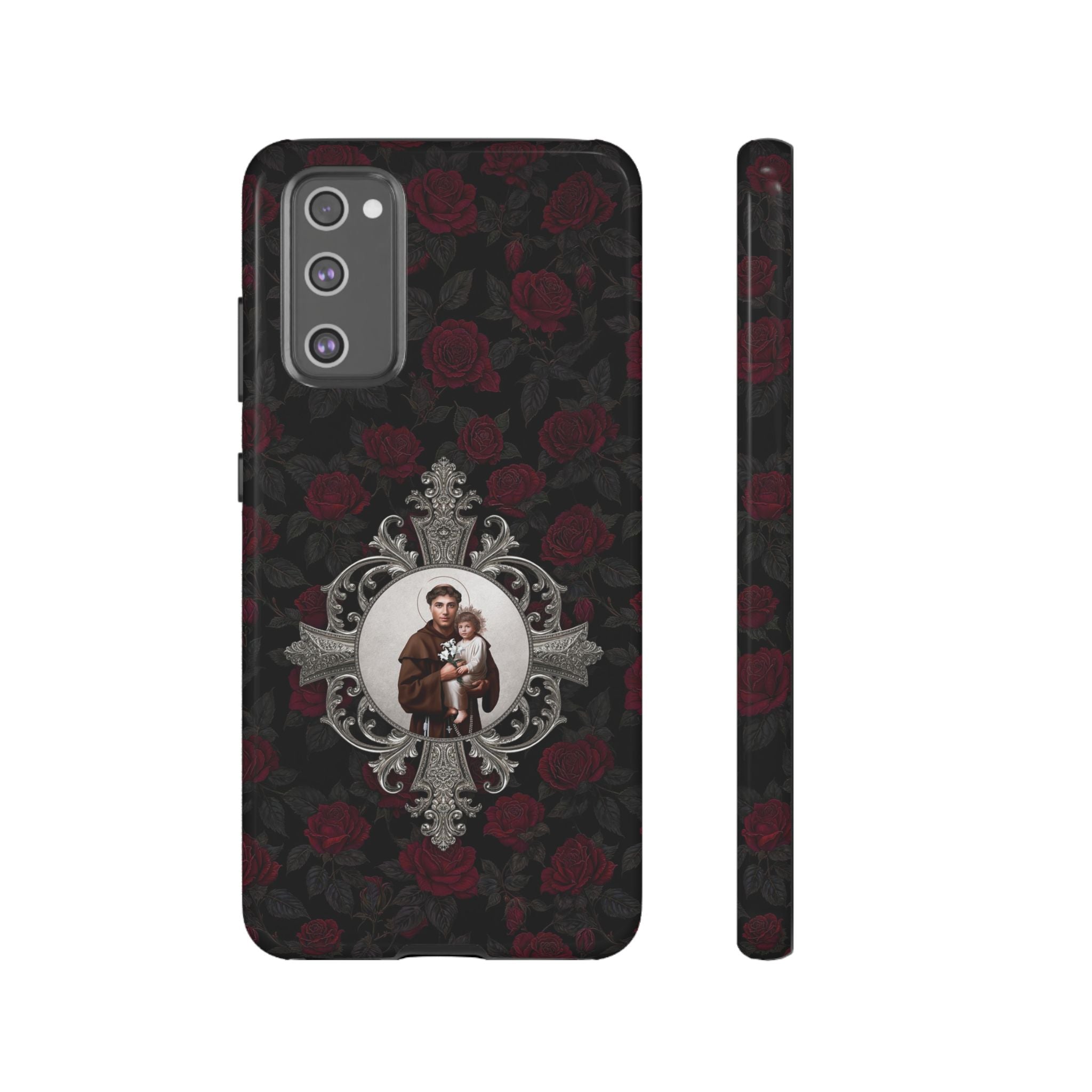 St. Anthony of Padua Hard Phone Case (Roses) - VENXARA®