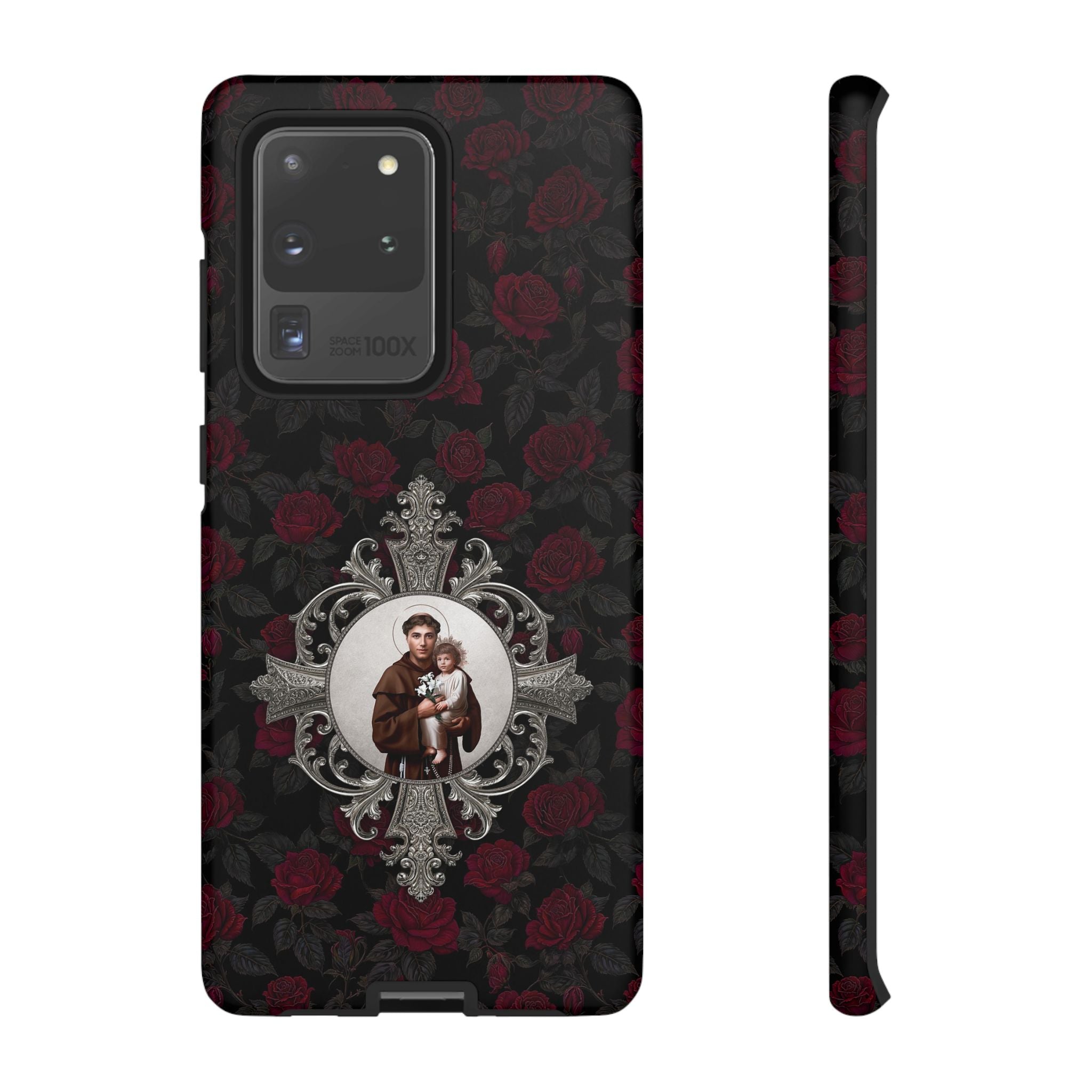 St. Anthony of Padua Hard Phone Case (Roses) - VENXARA®