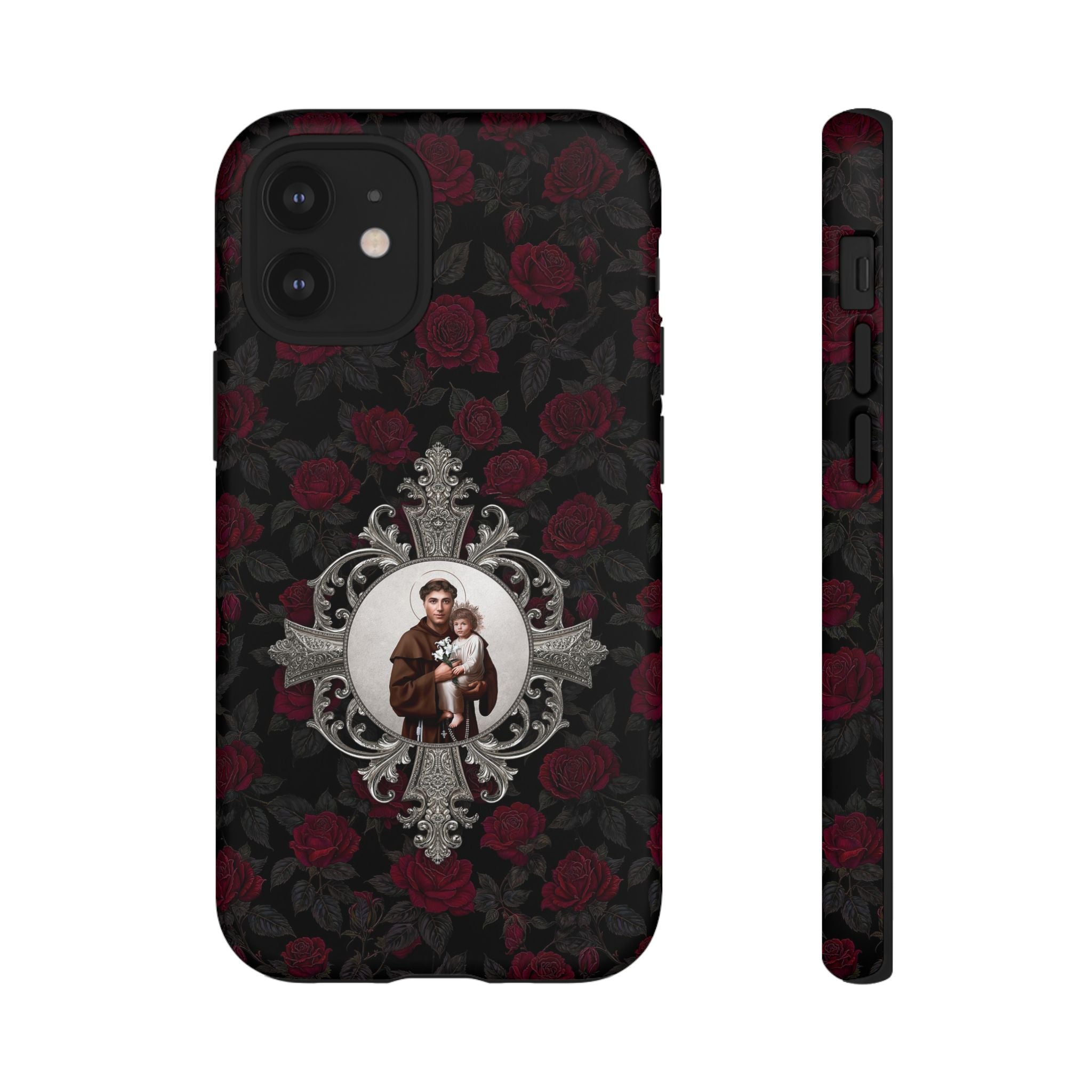 St. Anthony of Padua Hard Phone Case (Roses) - VENXARA®