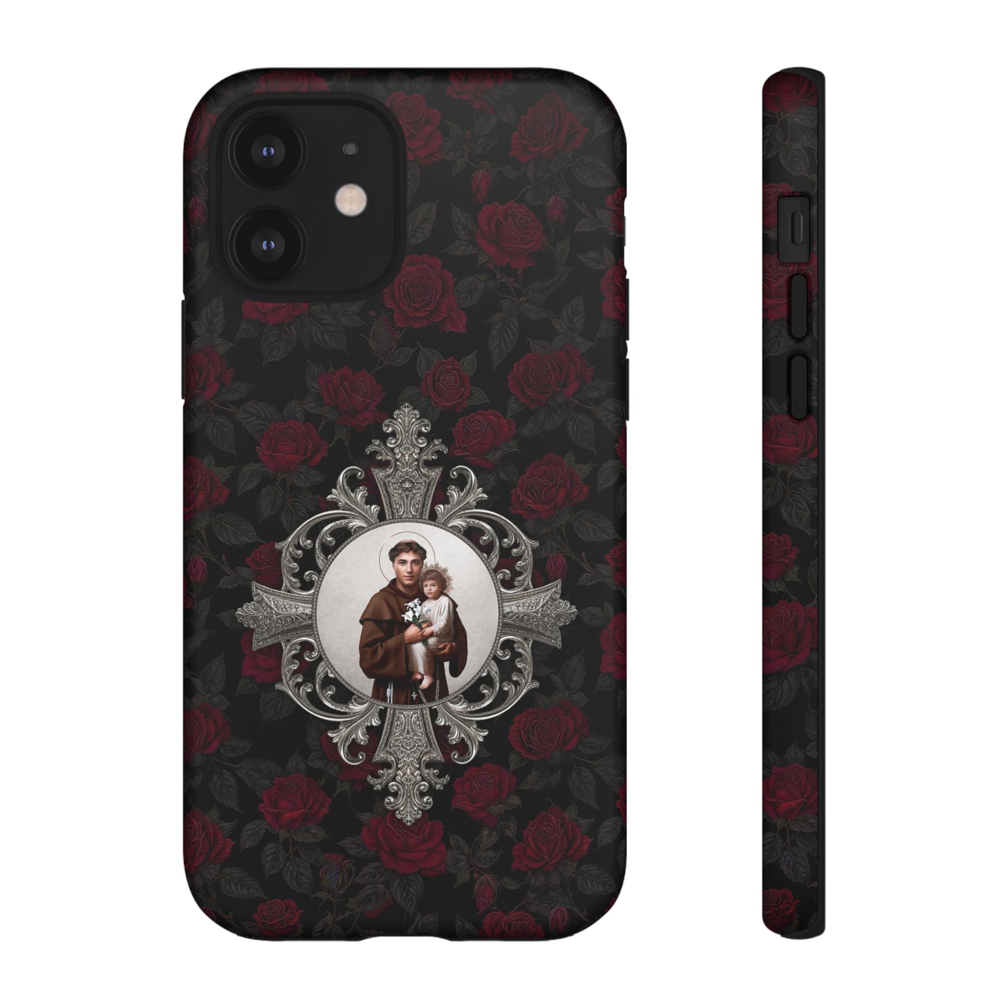 St. Anthony of Padua Hard Phone Case (Roses) - VENXARA®