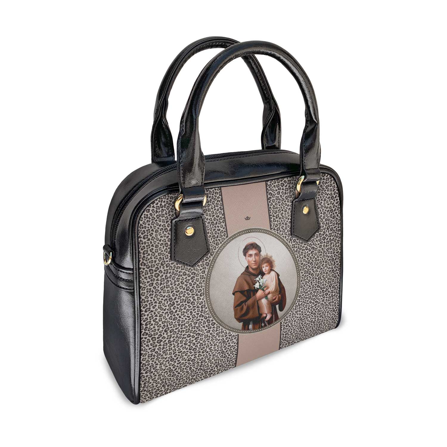St. Anthony of Padua Medallion Handbag (Leopard) - VENXARA®